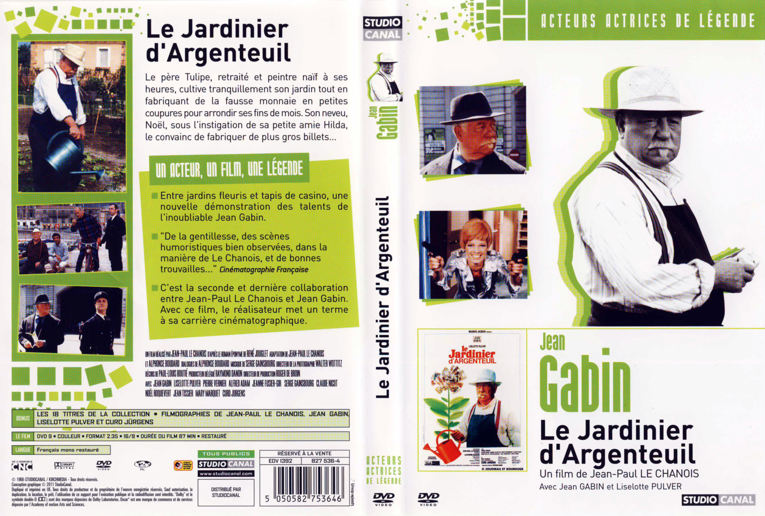 Jaquette DVD Le jardinier d