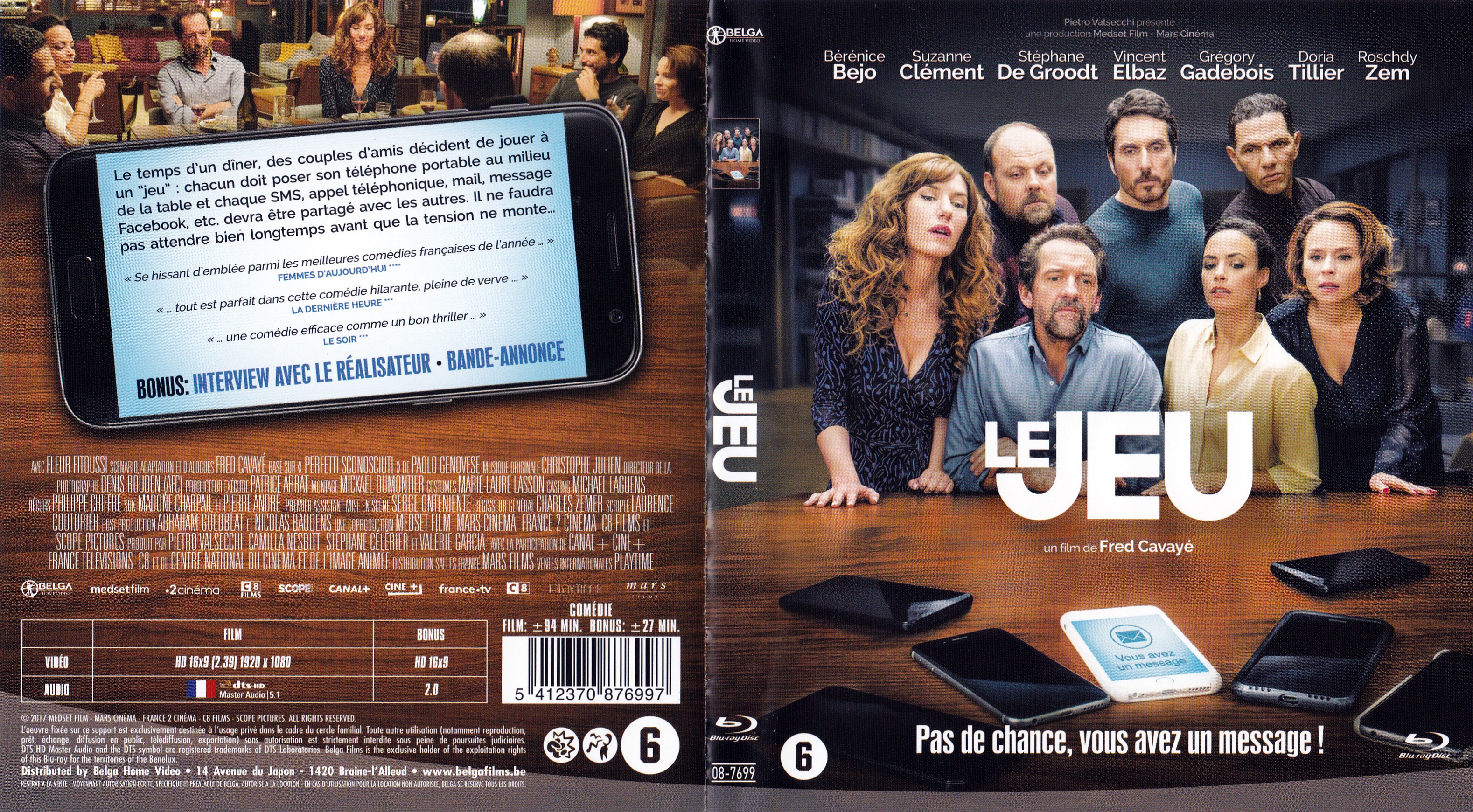 Jaquette DVD Le jeu (BLU-RAY)