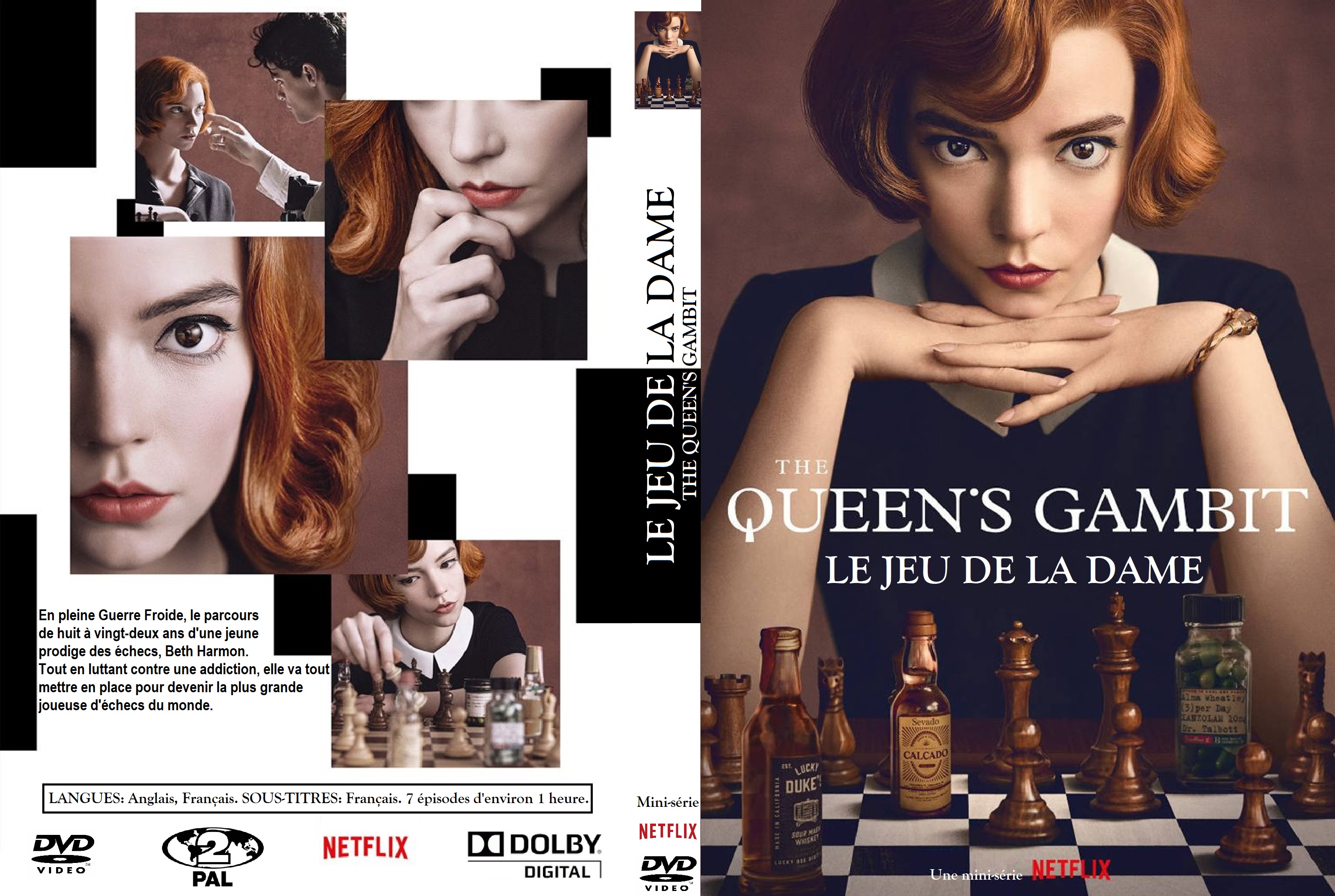 Jaquette DVD Le jeu de la dame Saison 1 custom