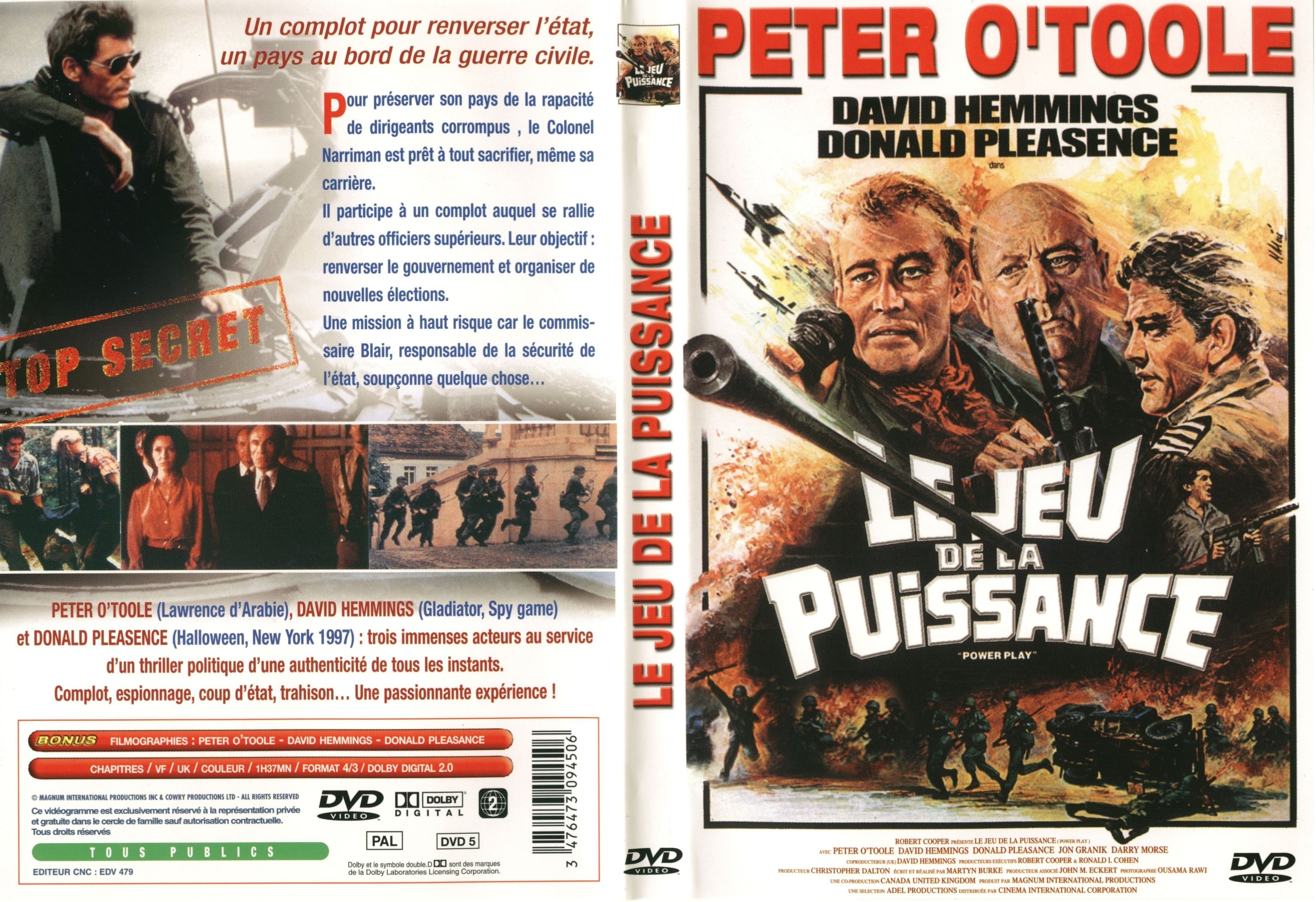 Jaquette DVD Le jeu de la puissance