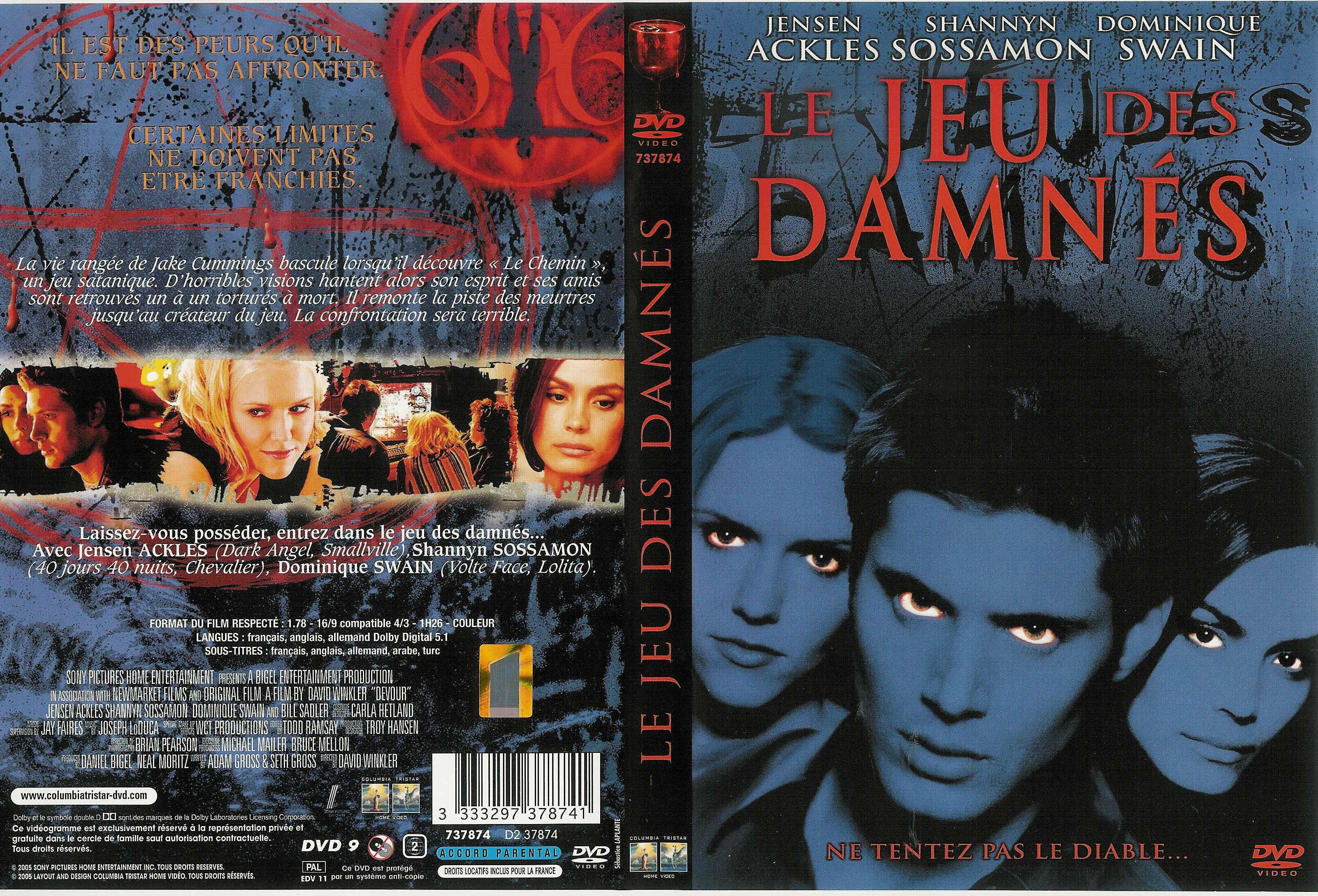 Jaquette DVD Le jeu des damns