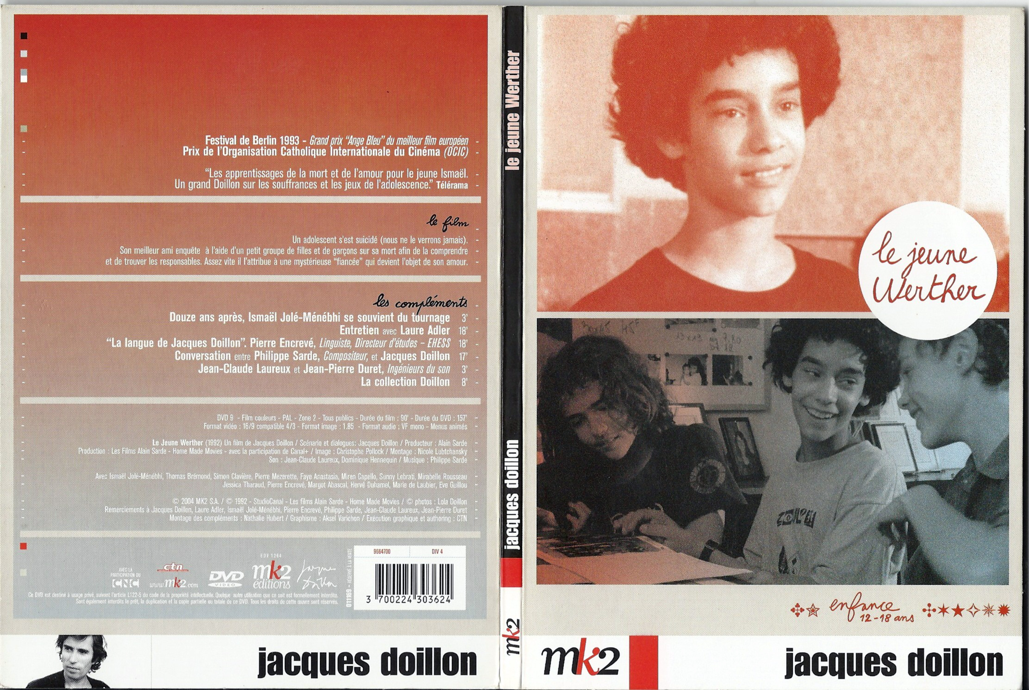 Jaquette DVD Le jeune Werther