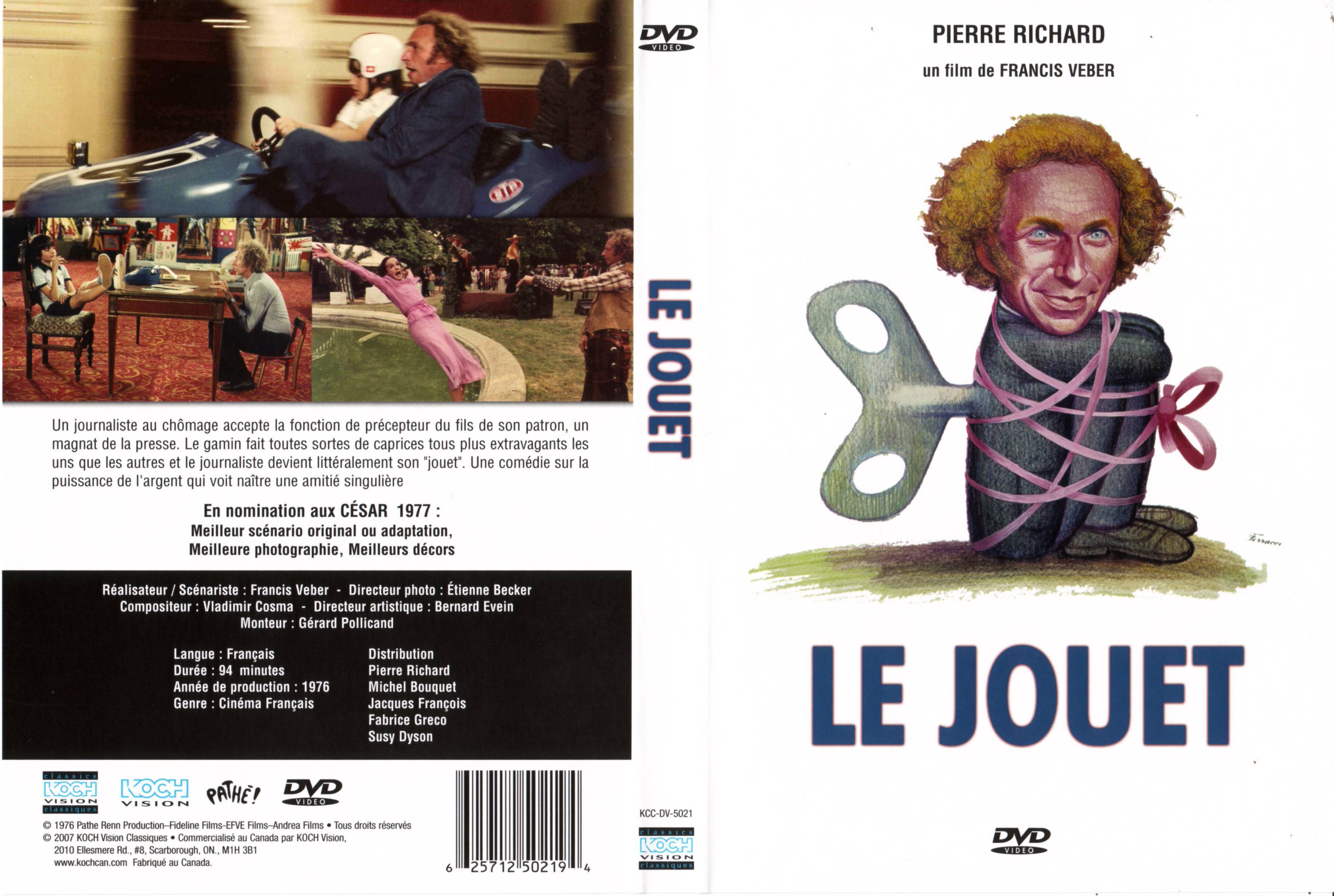 Jaquette DVD Le jouet