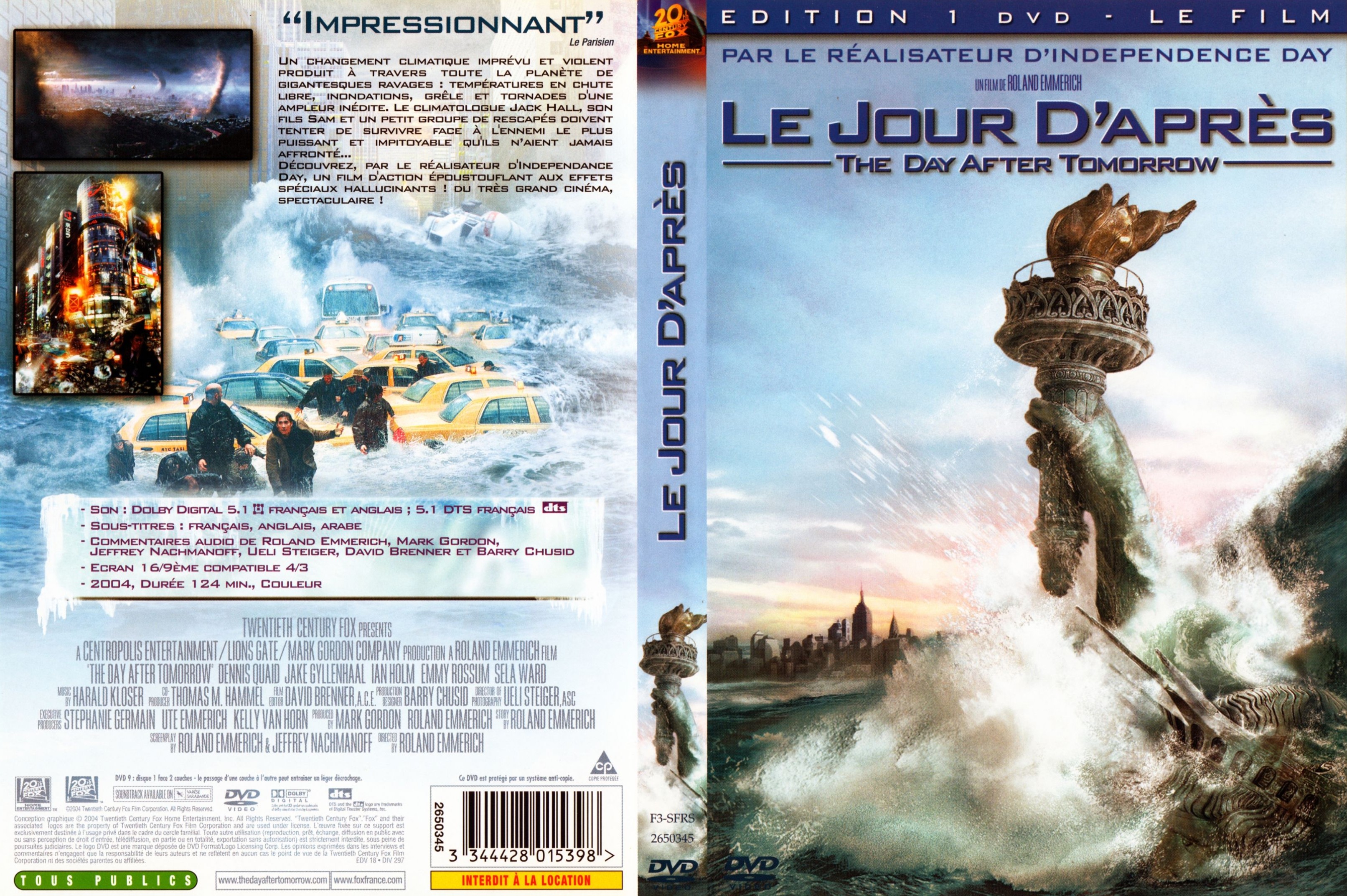 Jaquette DVD Le jour d