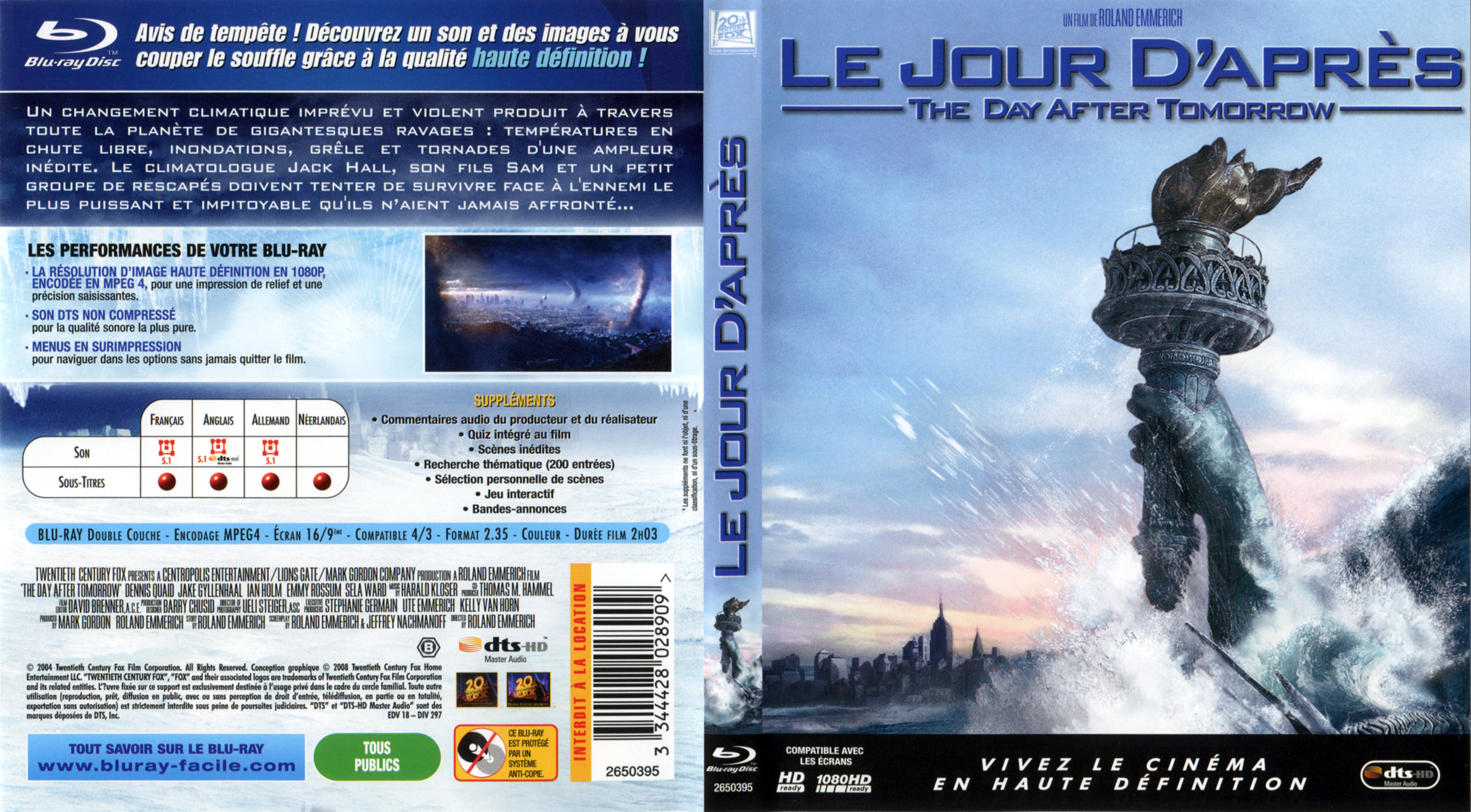 Jaquette DVD Le jour d