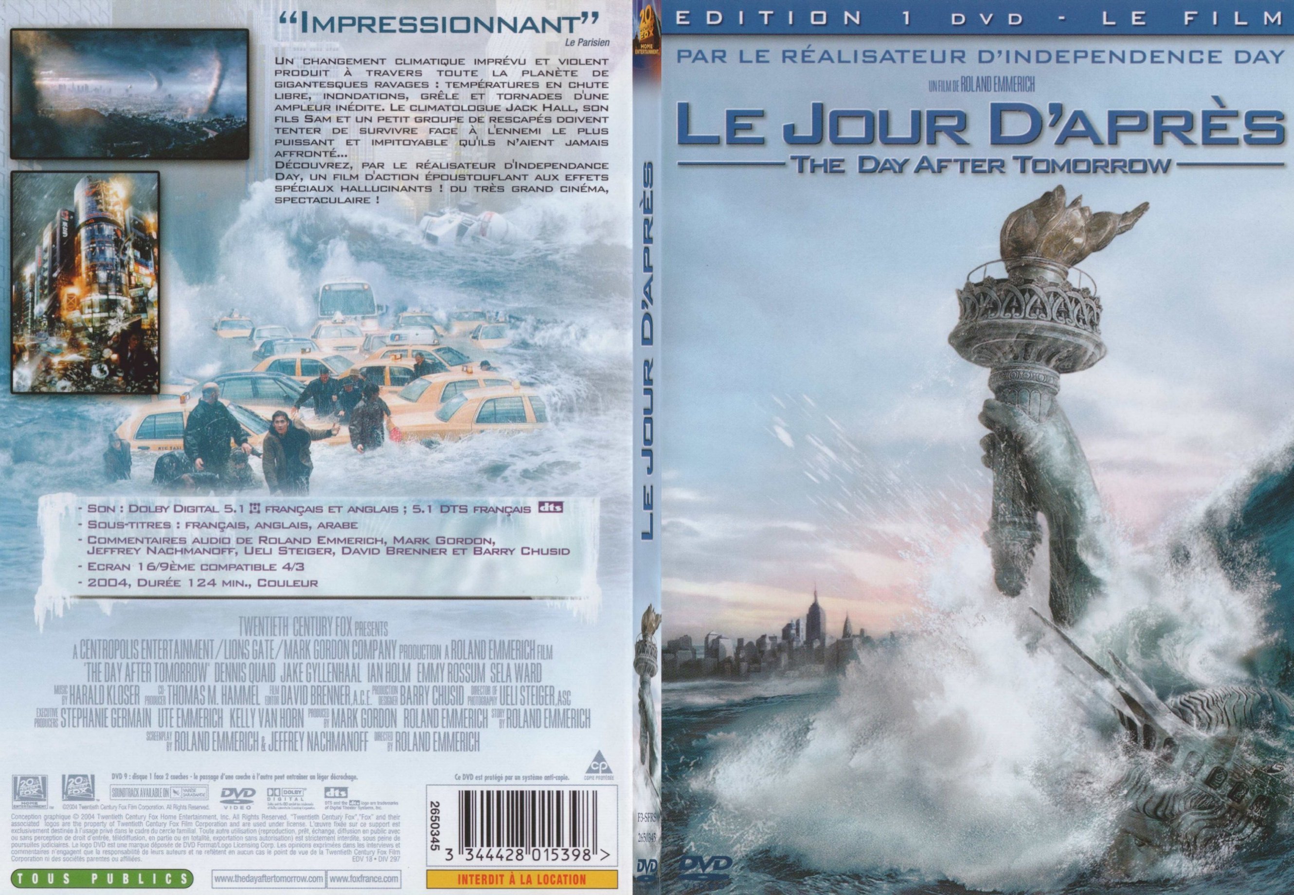 Jaquette DVD Le jour d