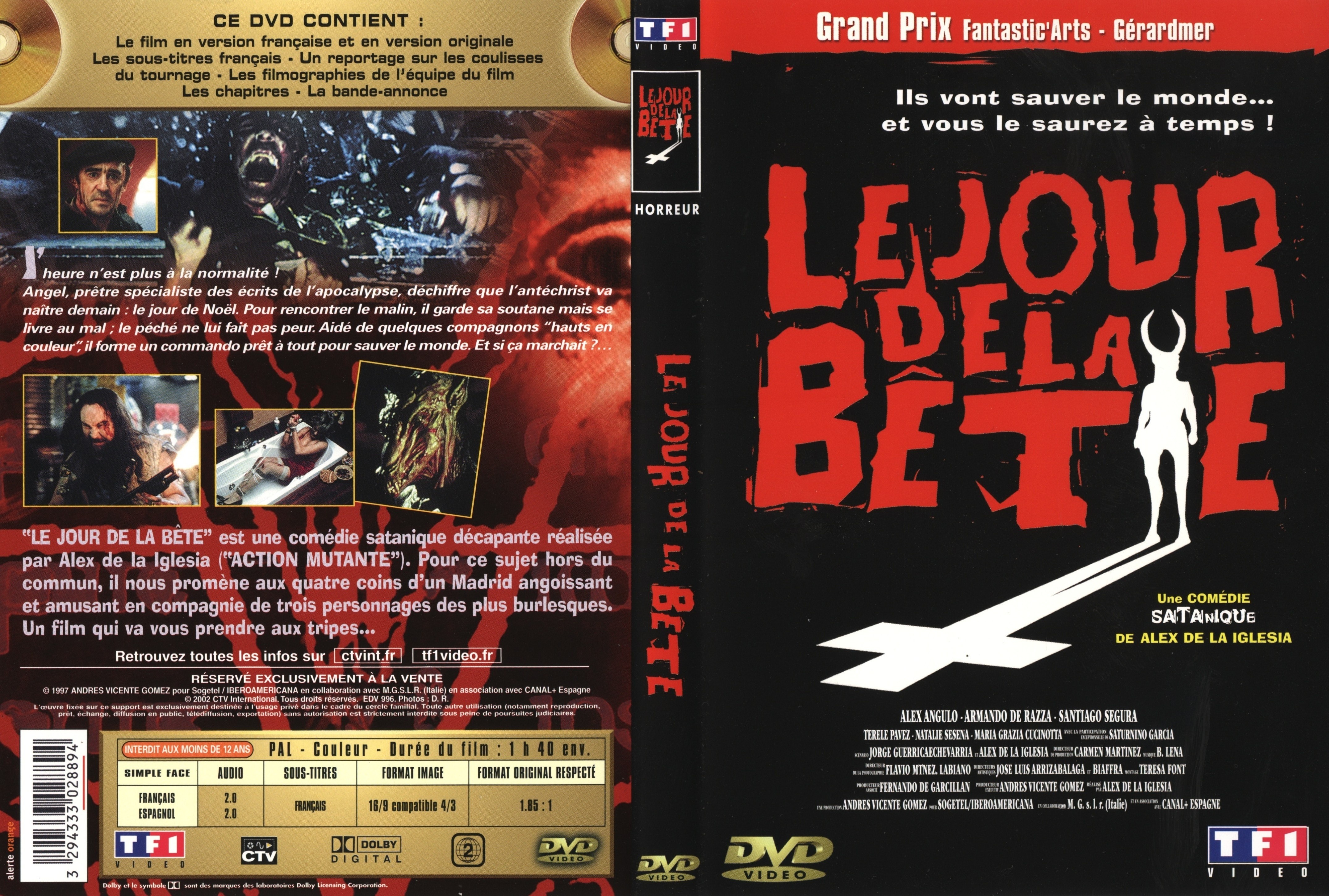 Jaquette DVD Le jour de la bete