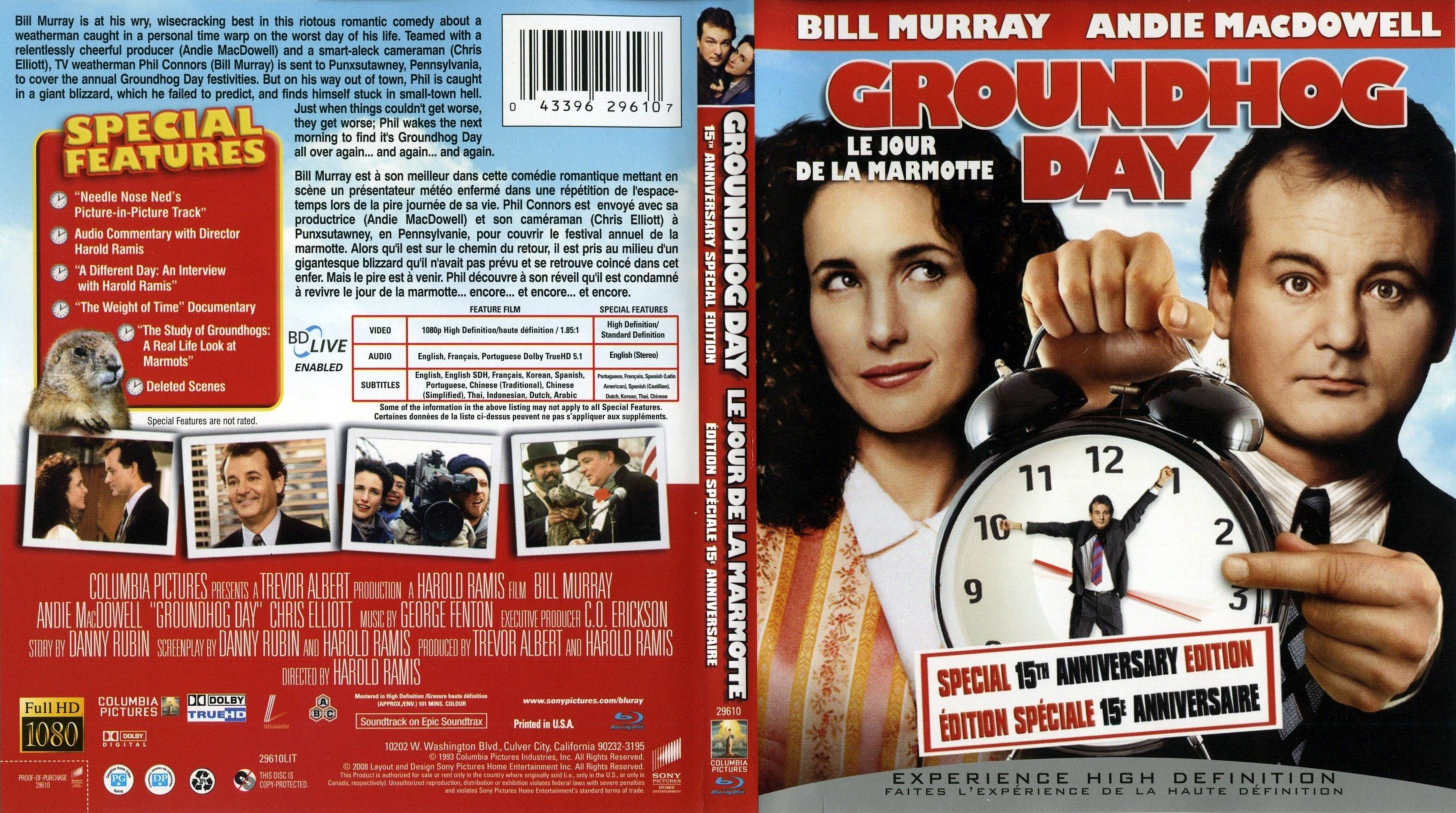 Jaquette DVD Le jour de la marmotte (Canadienne) (BLU-RAY)