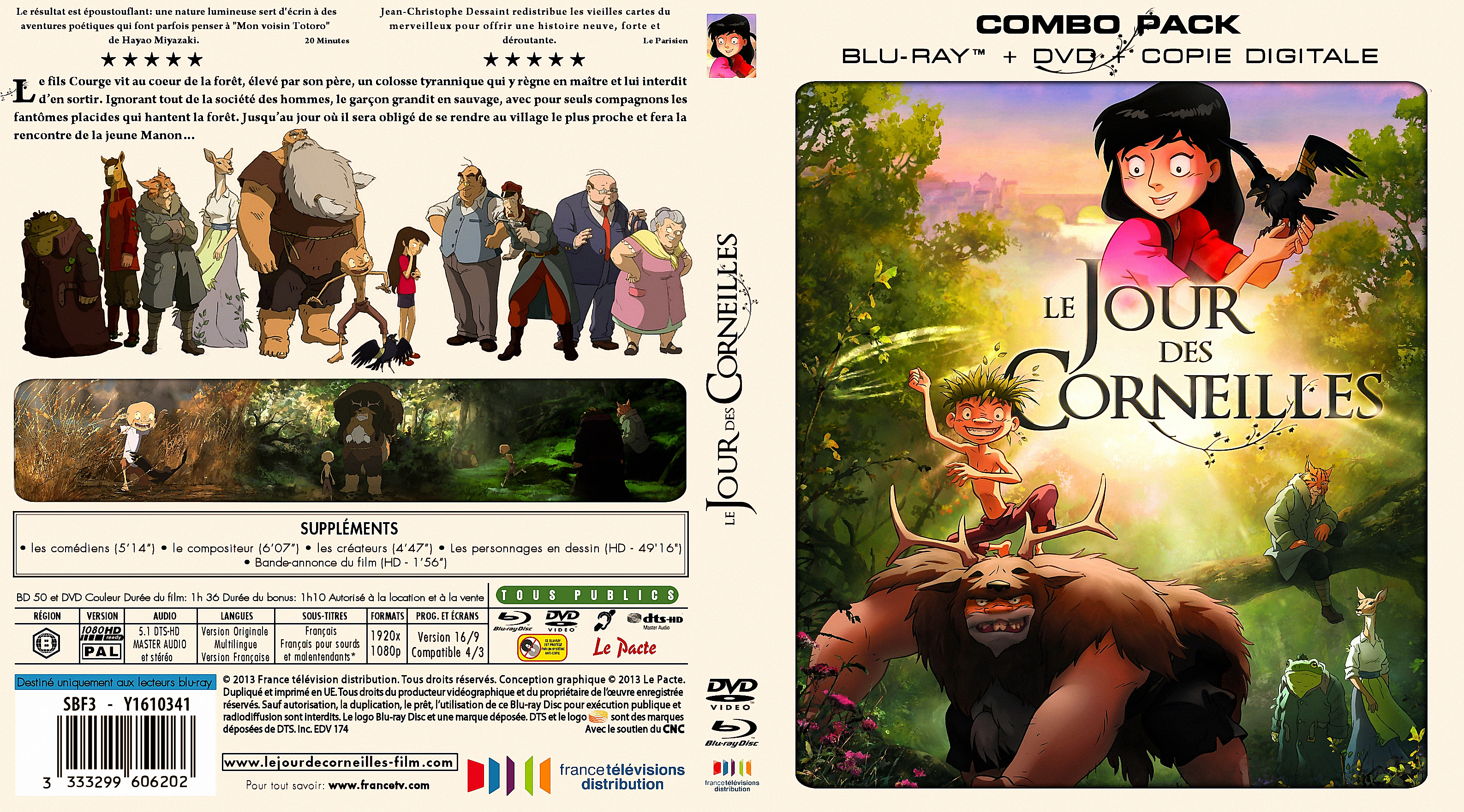 Jaquette DVD Le jour des corneilles custom (BLU-RAY)