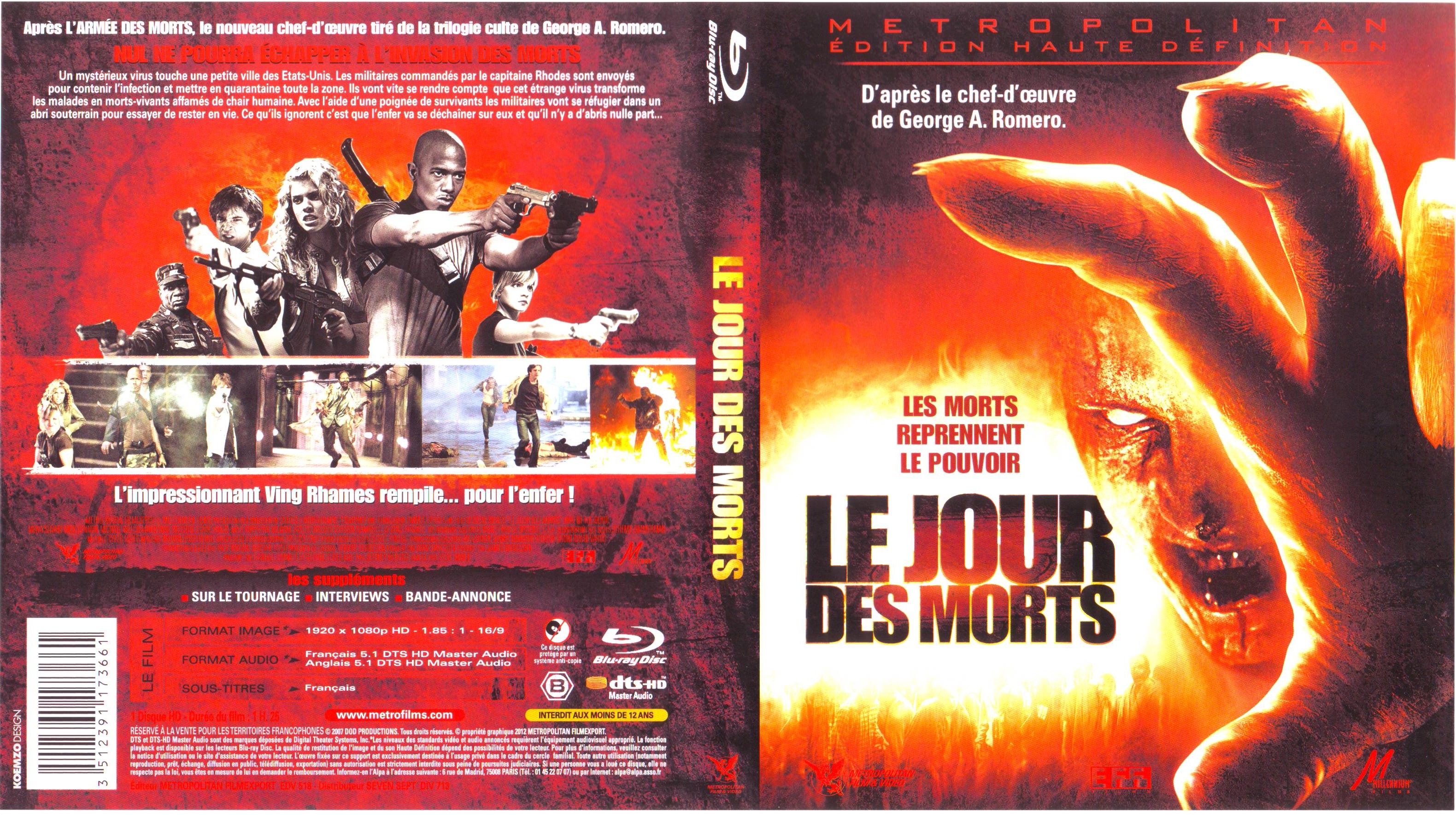 Jaquette DVD Le jour des morts (BLU-RAY)