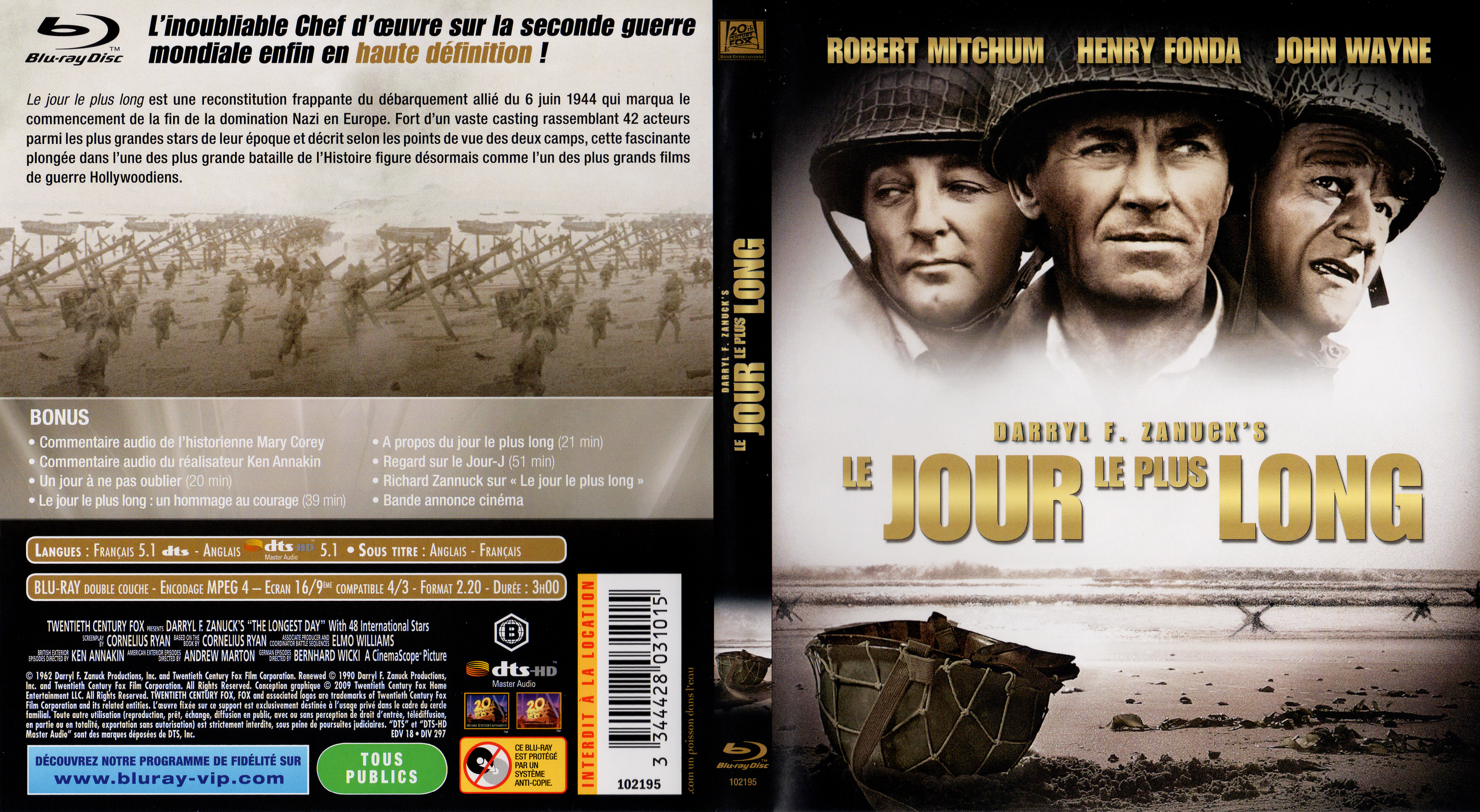 Jaquette DVD Le jour le plus long (BLU-RAY)