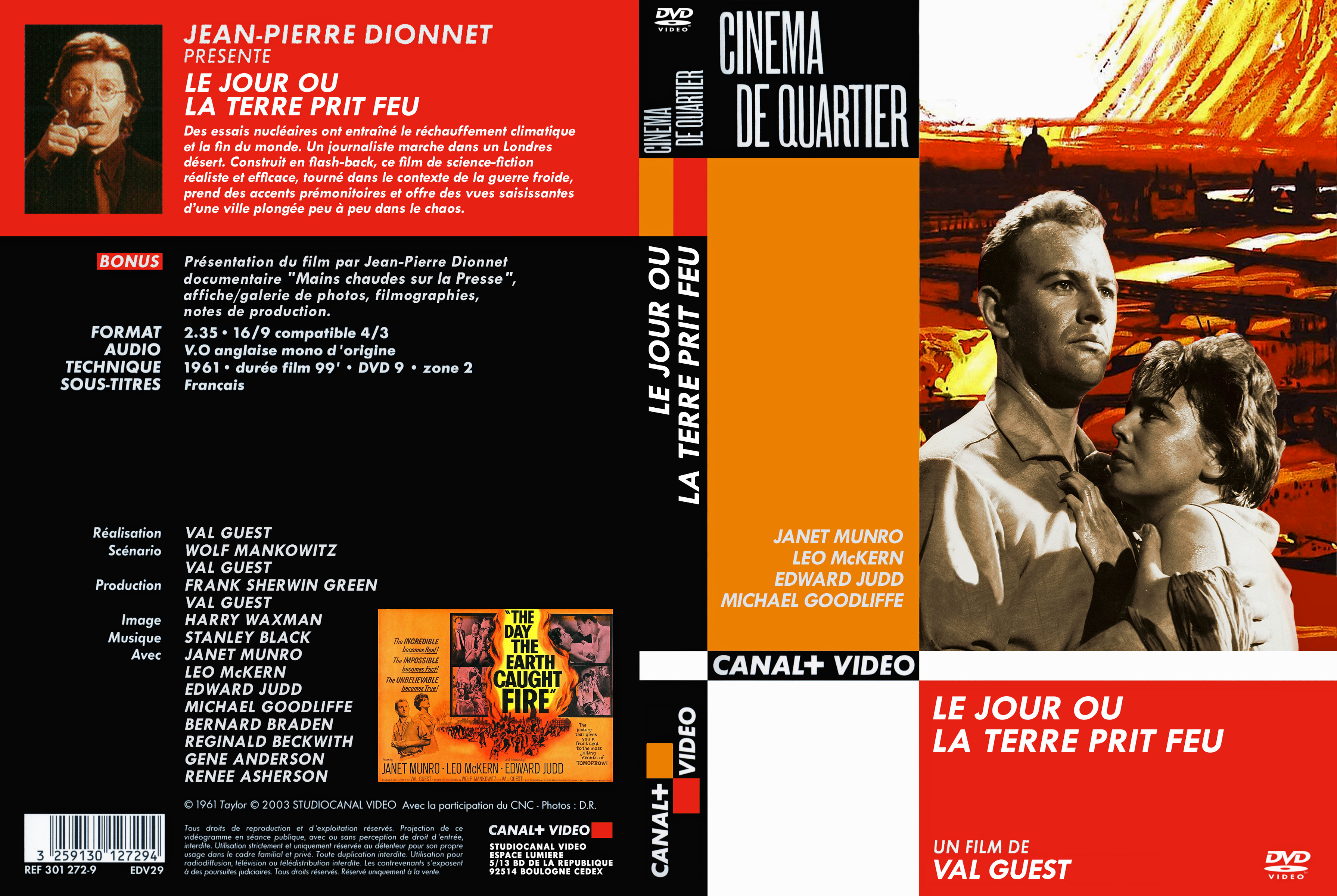 Jaquette DVD Le jour ou la terre prit feu