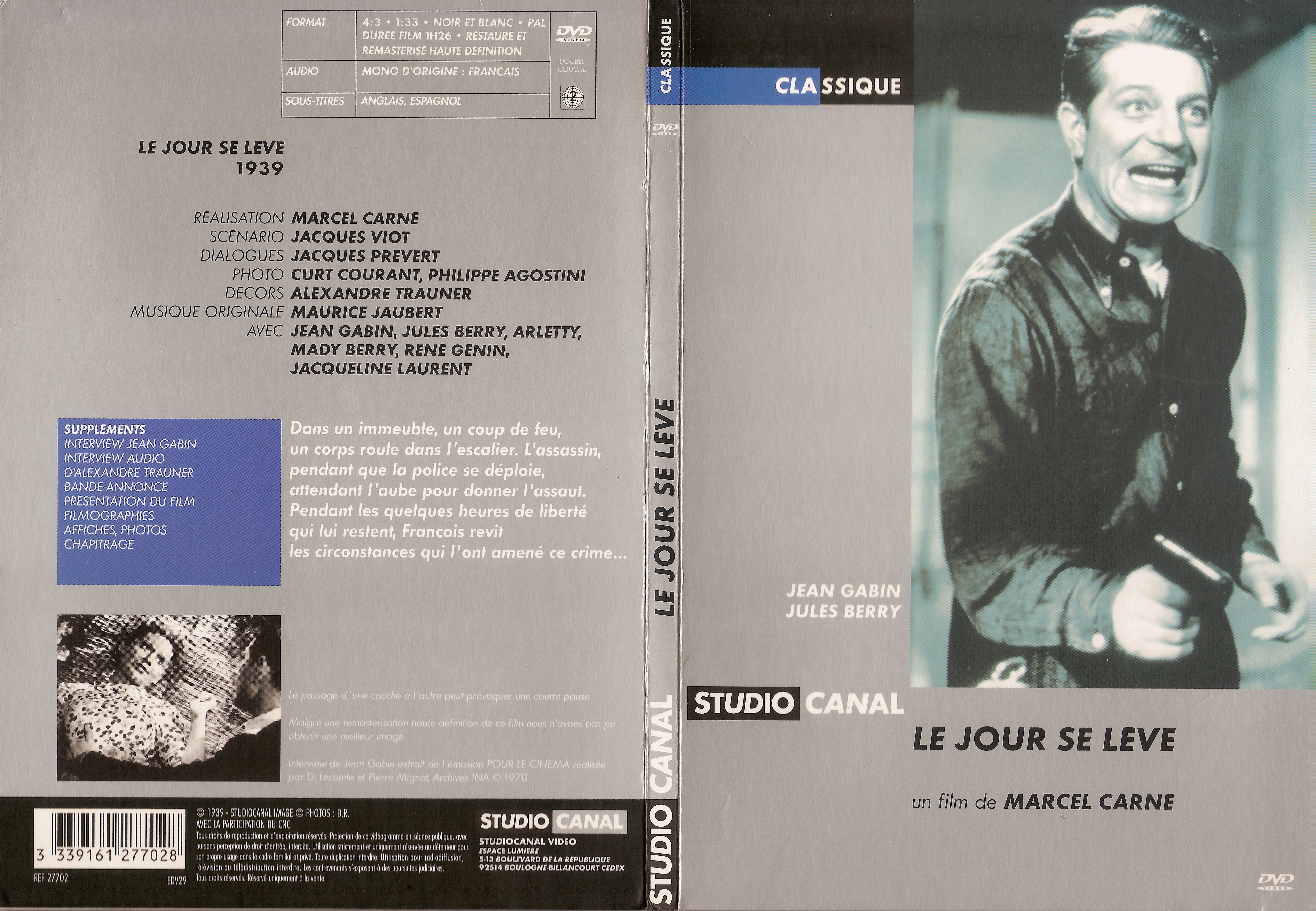 Jaquette DVD Le jour se lve v2