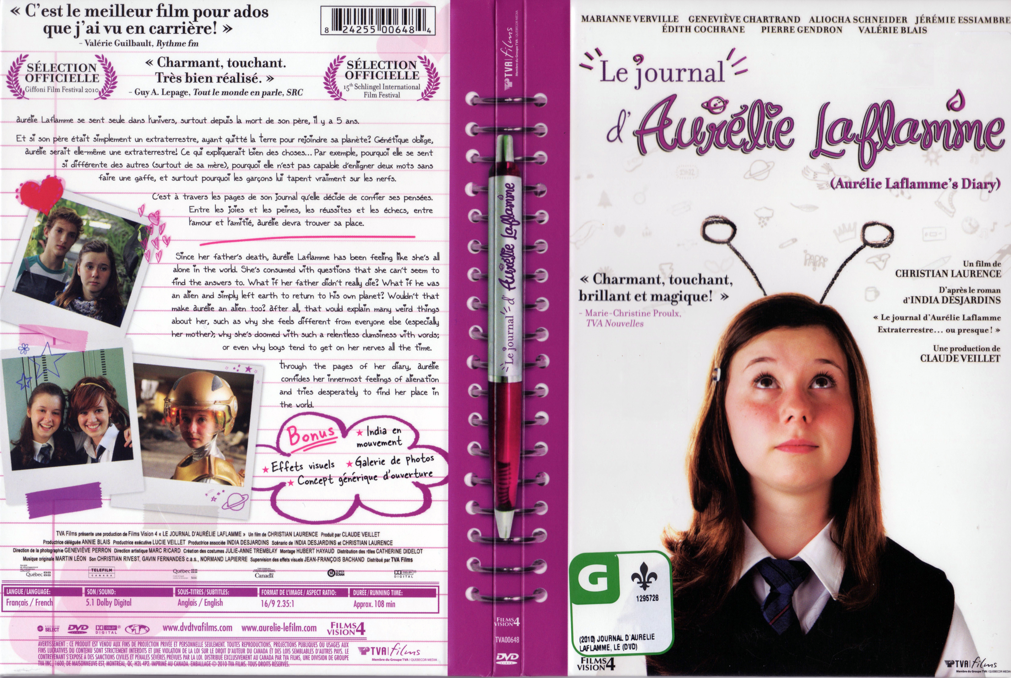Jaquette DVD Le journal d