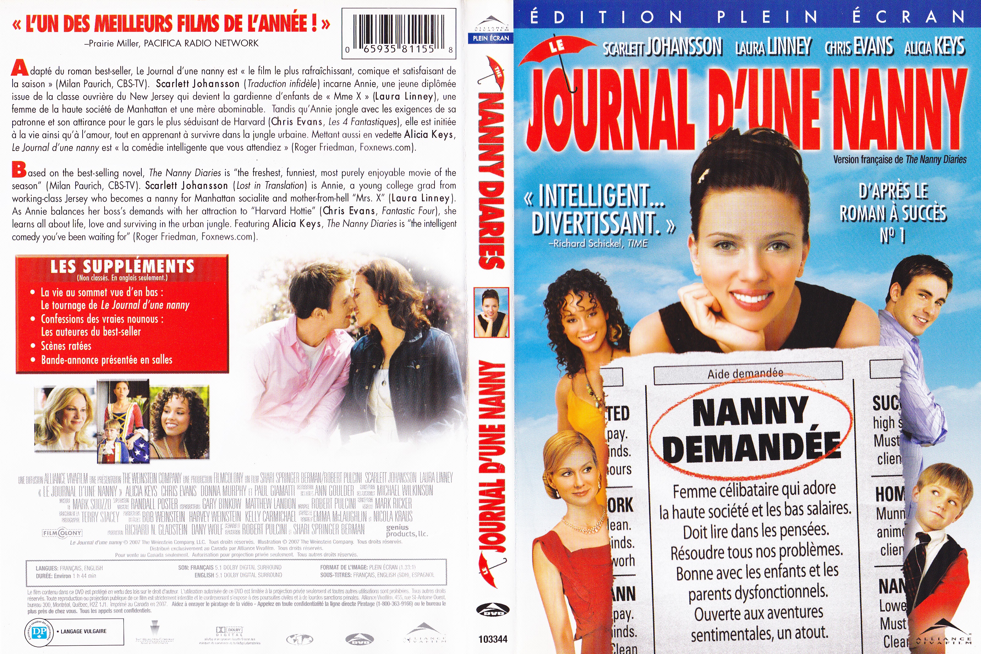 Jaquette DVD Le journal d