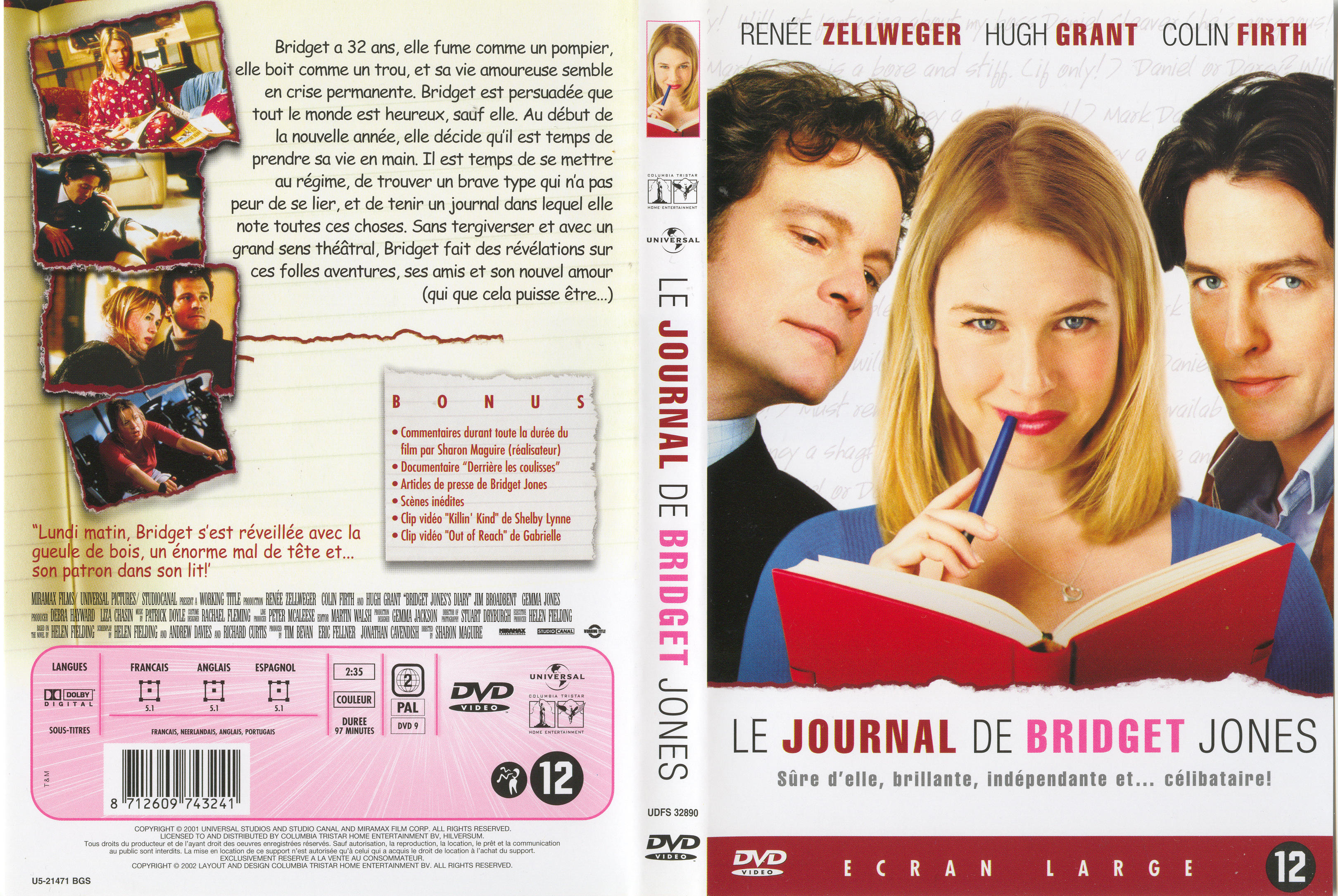 Jaquette DVD Le journal de Bridget Jones v3