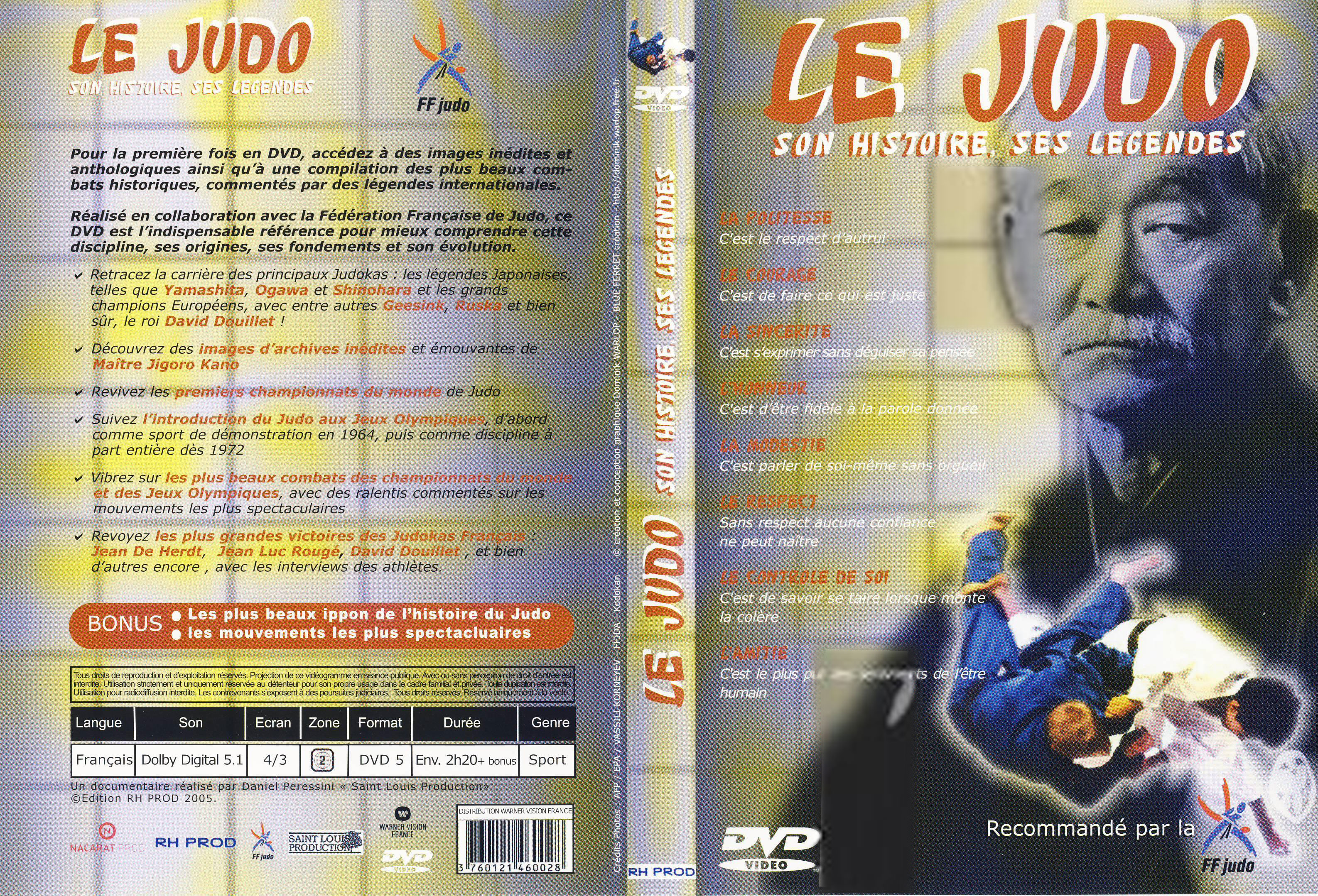 Jaquette DVD Le judo son histoire ses lgendes