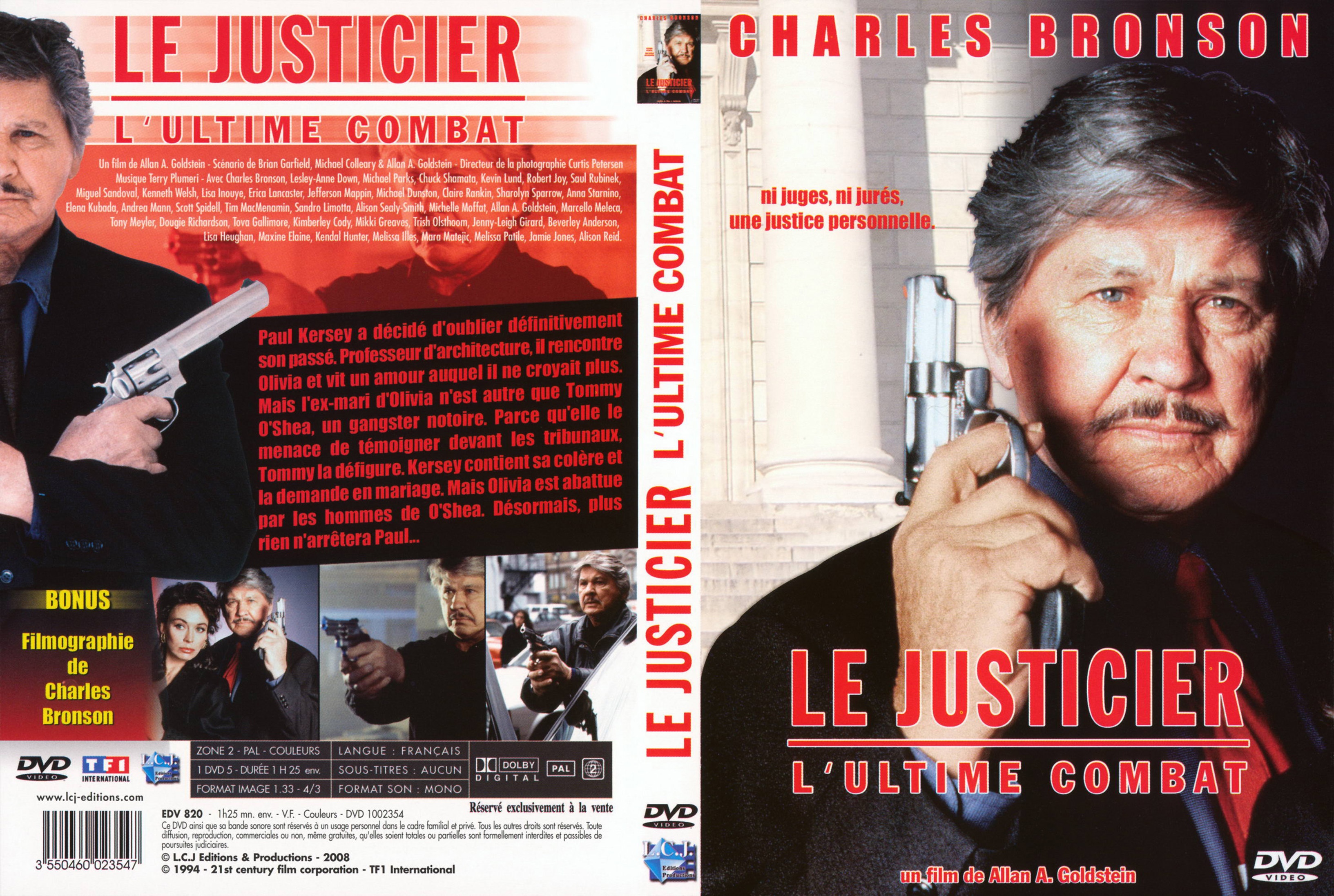 Jaquette DVD Le justicier L