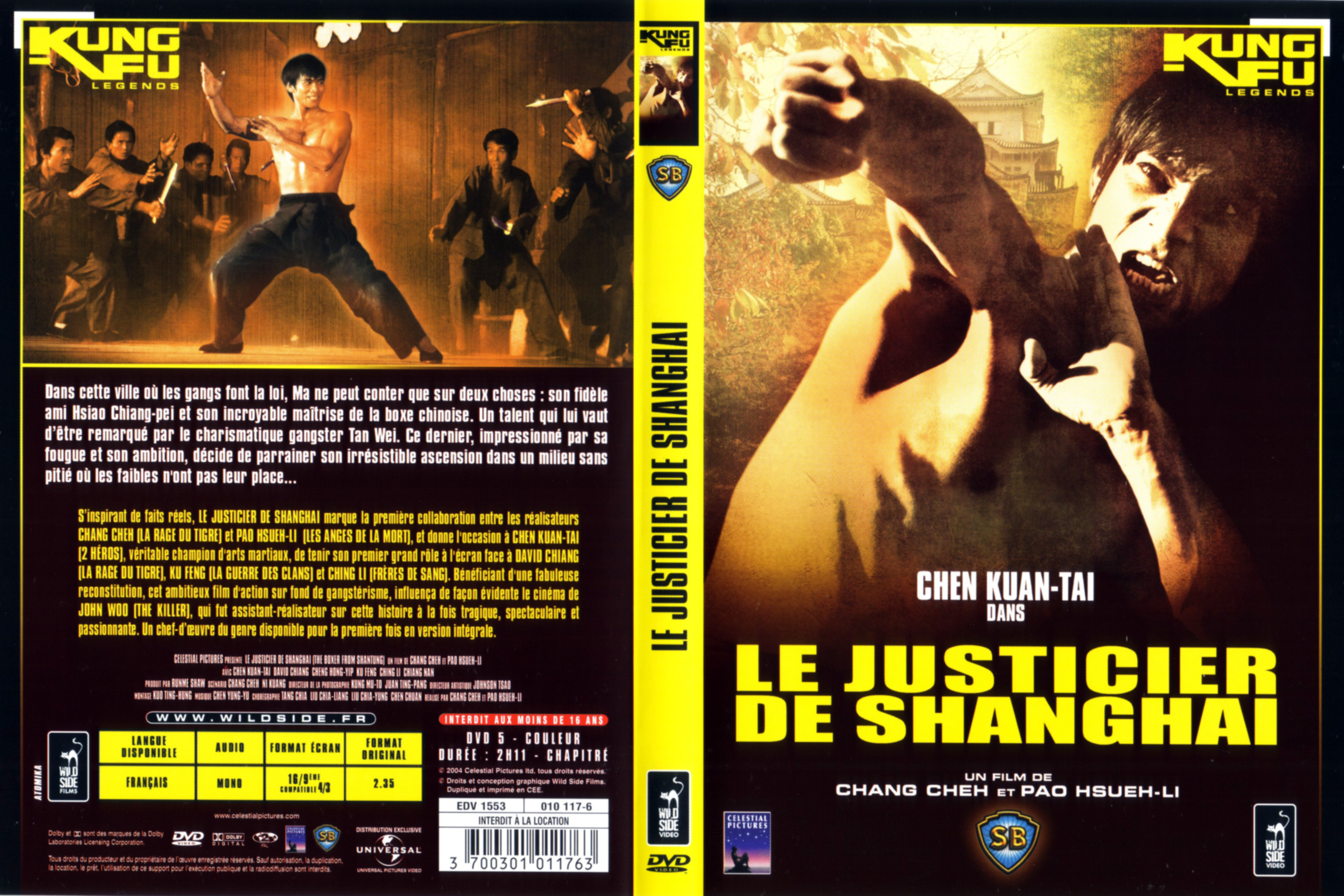 Jaquette DVD Le justicier de Shangai