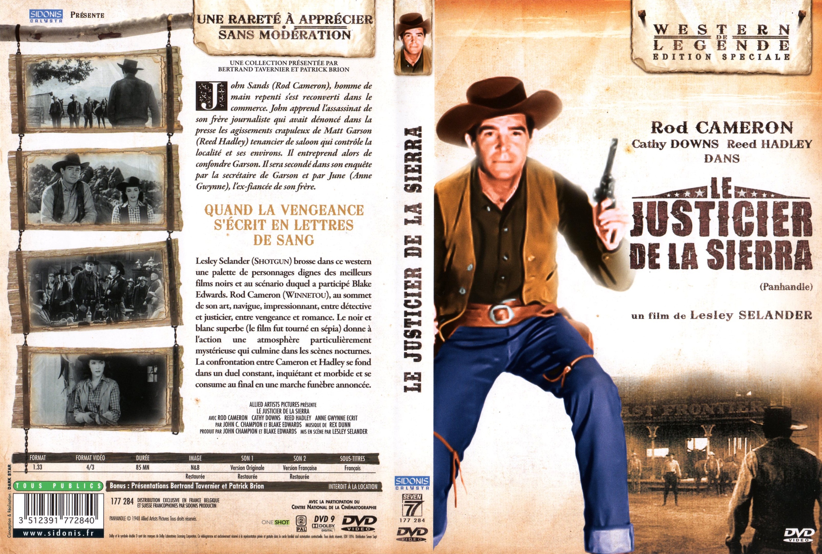 Jaquette DVD Le justicier de la sierra