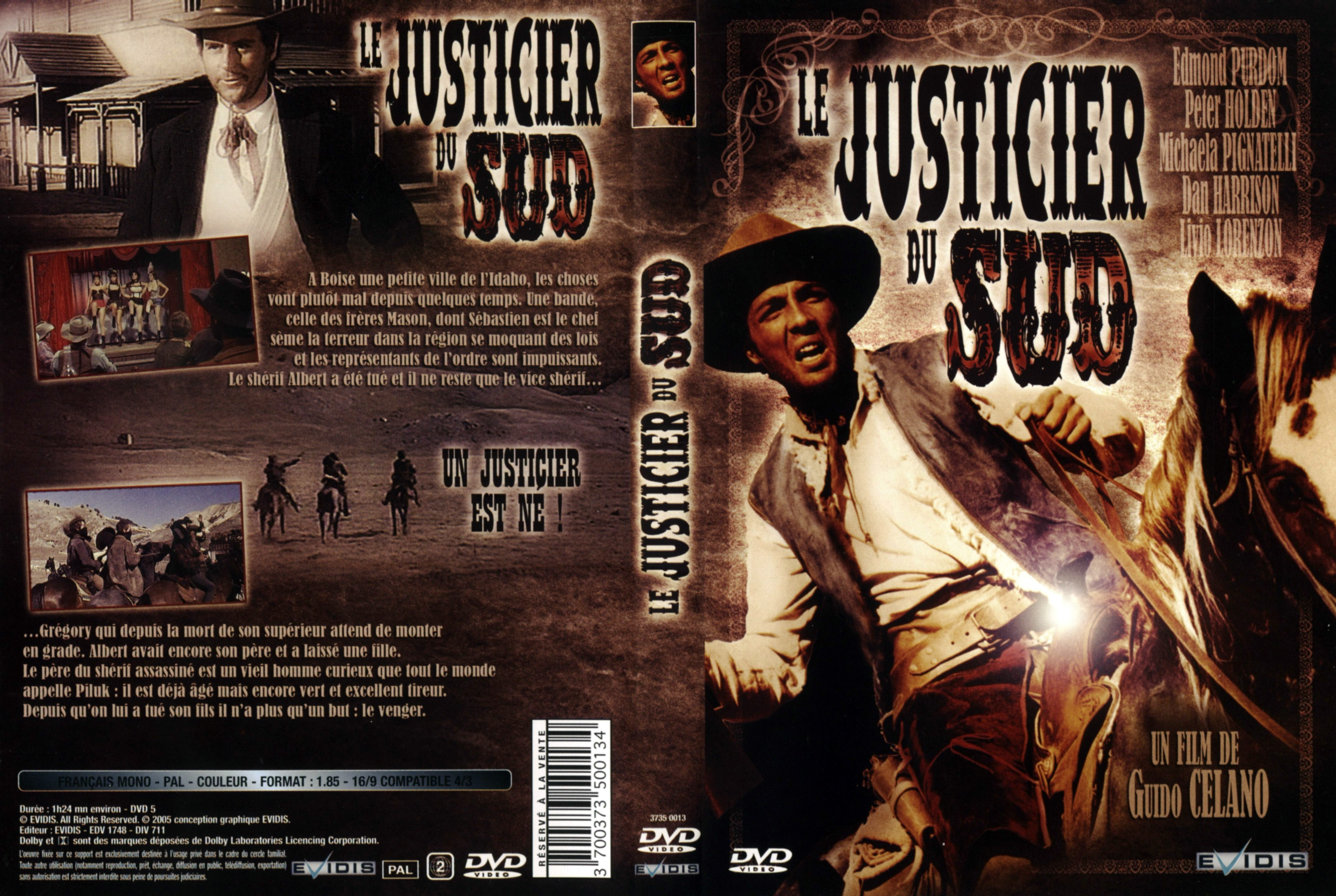 Jaquette DVD Le justicier du sud