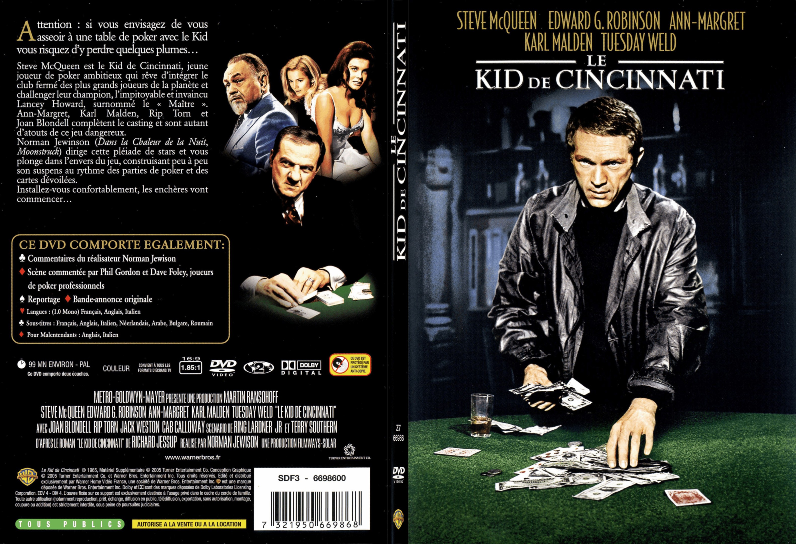 Jaquette DVD Le kid de Cincinnati - SLIM