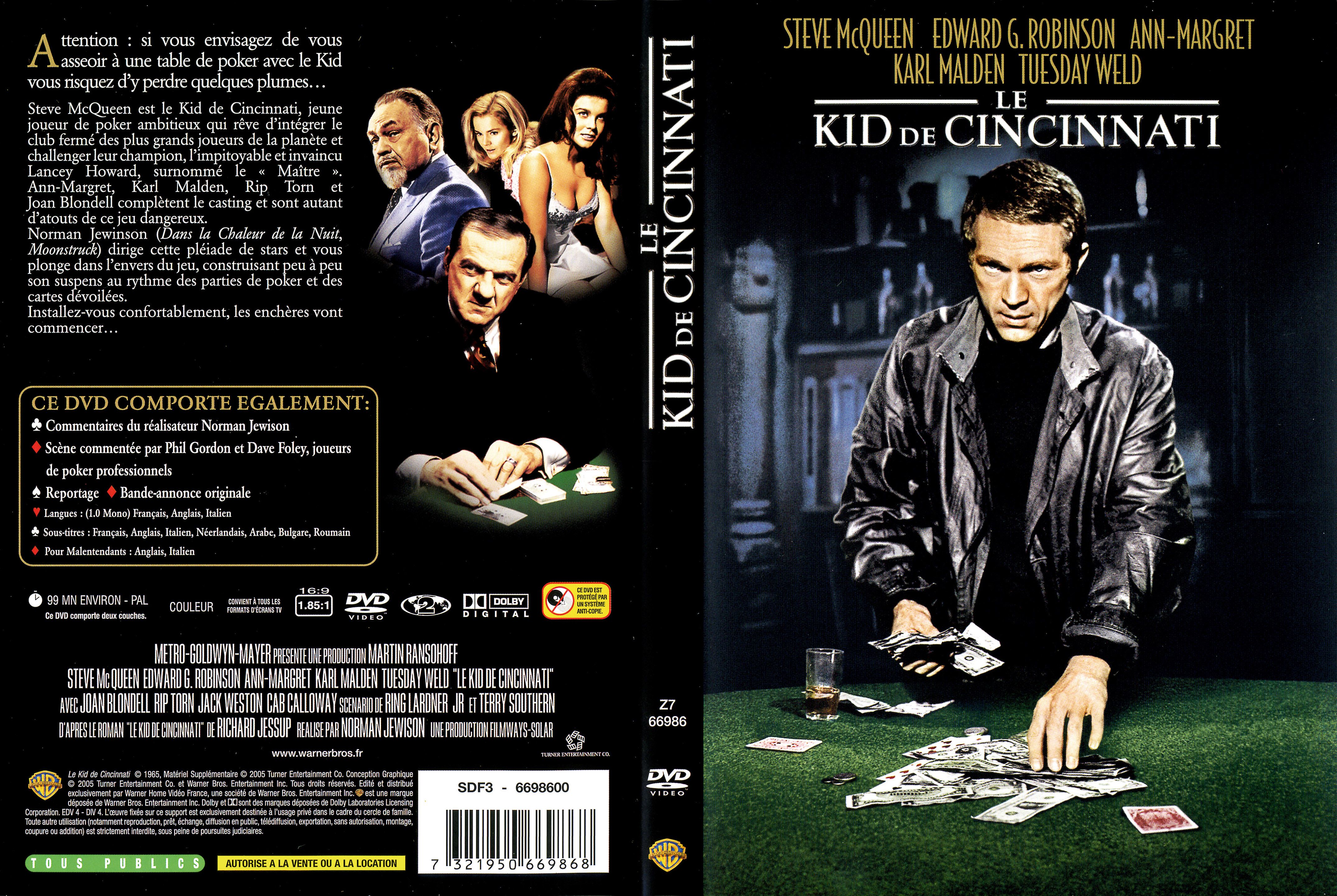 Jaquette DVD Le kid de Cincinnati v2