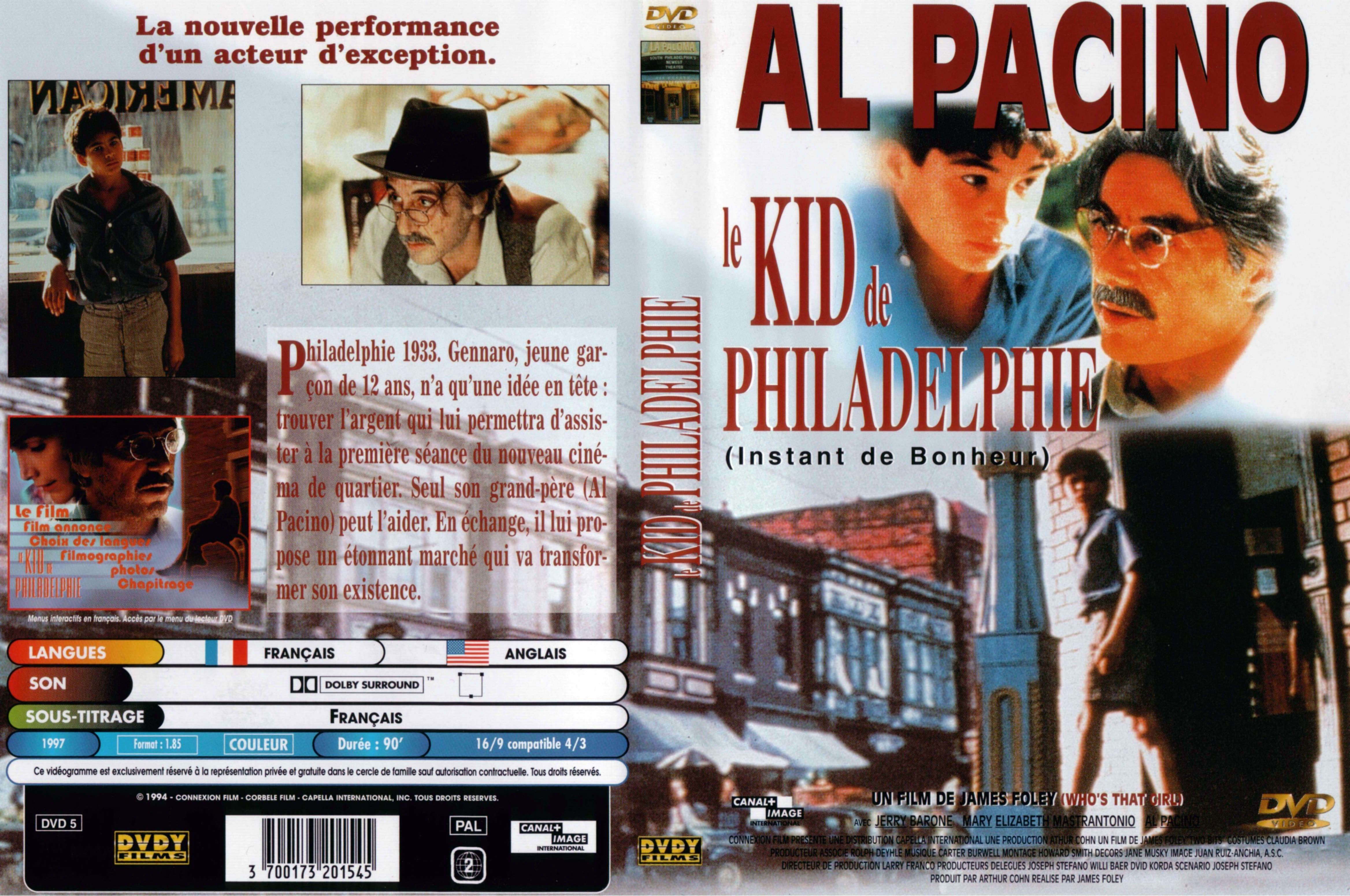 Jaquette DVD Le kid de Philadelphie