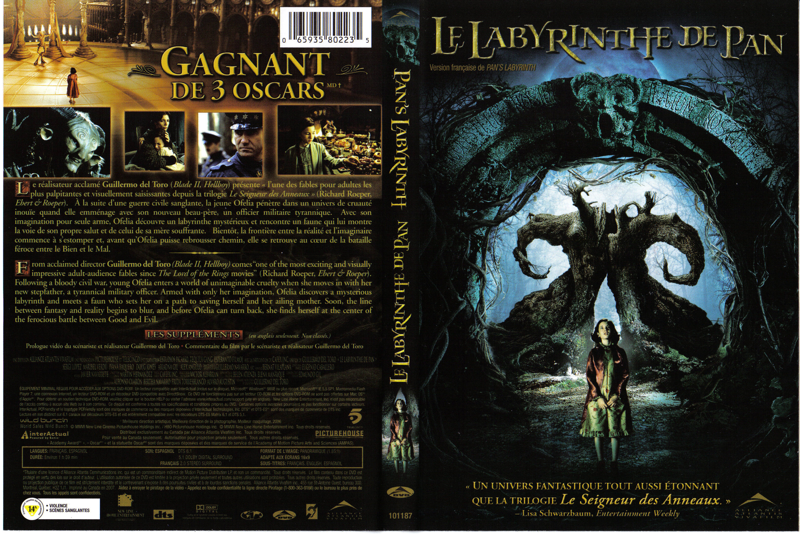 Jaquette DVD Le labyrinthe de pan