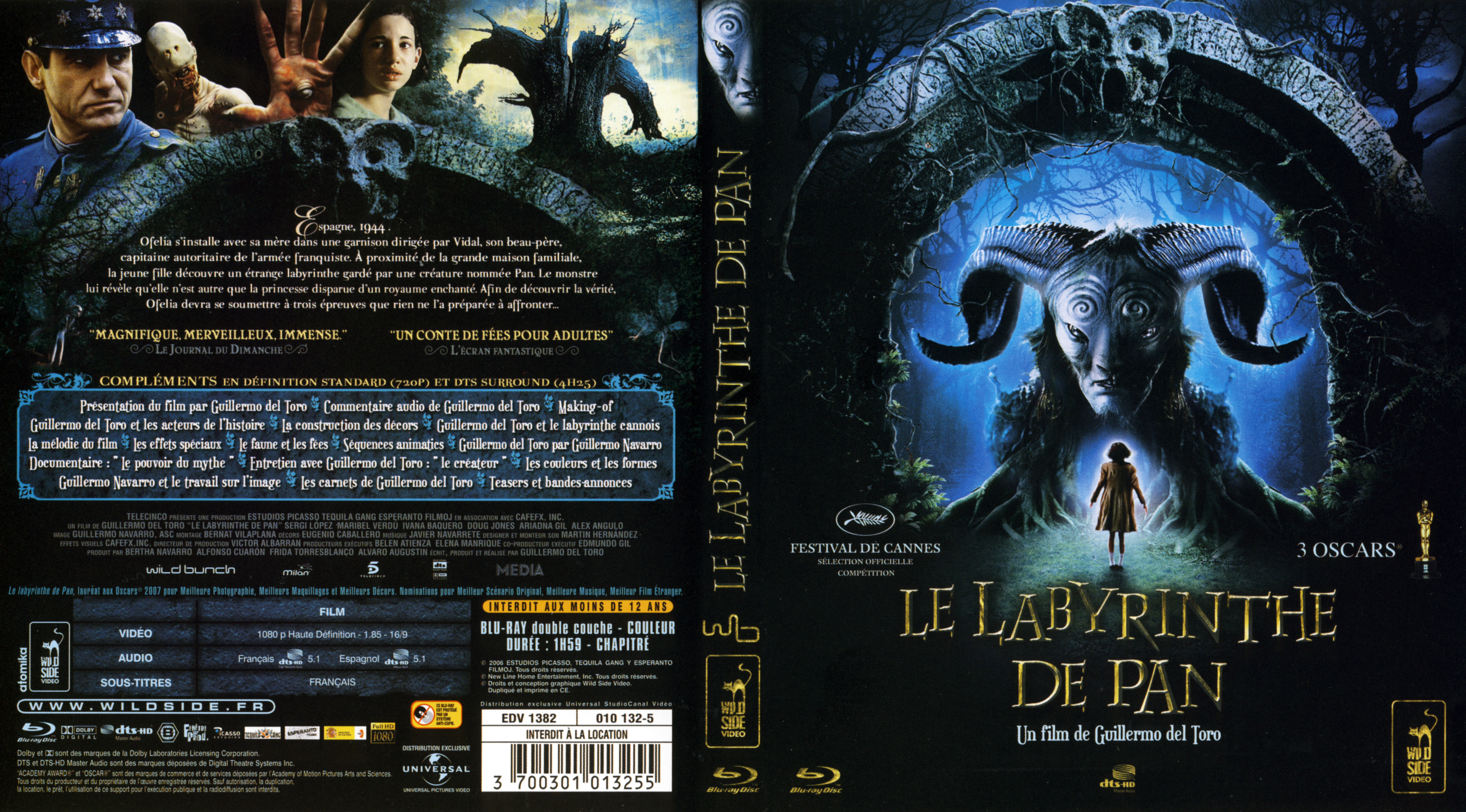 Jaquette DVD Le labyrinthe de pan (BLU-RAY)