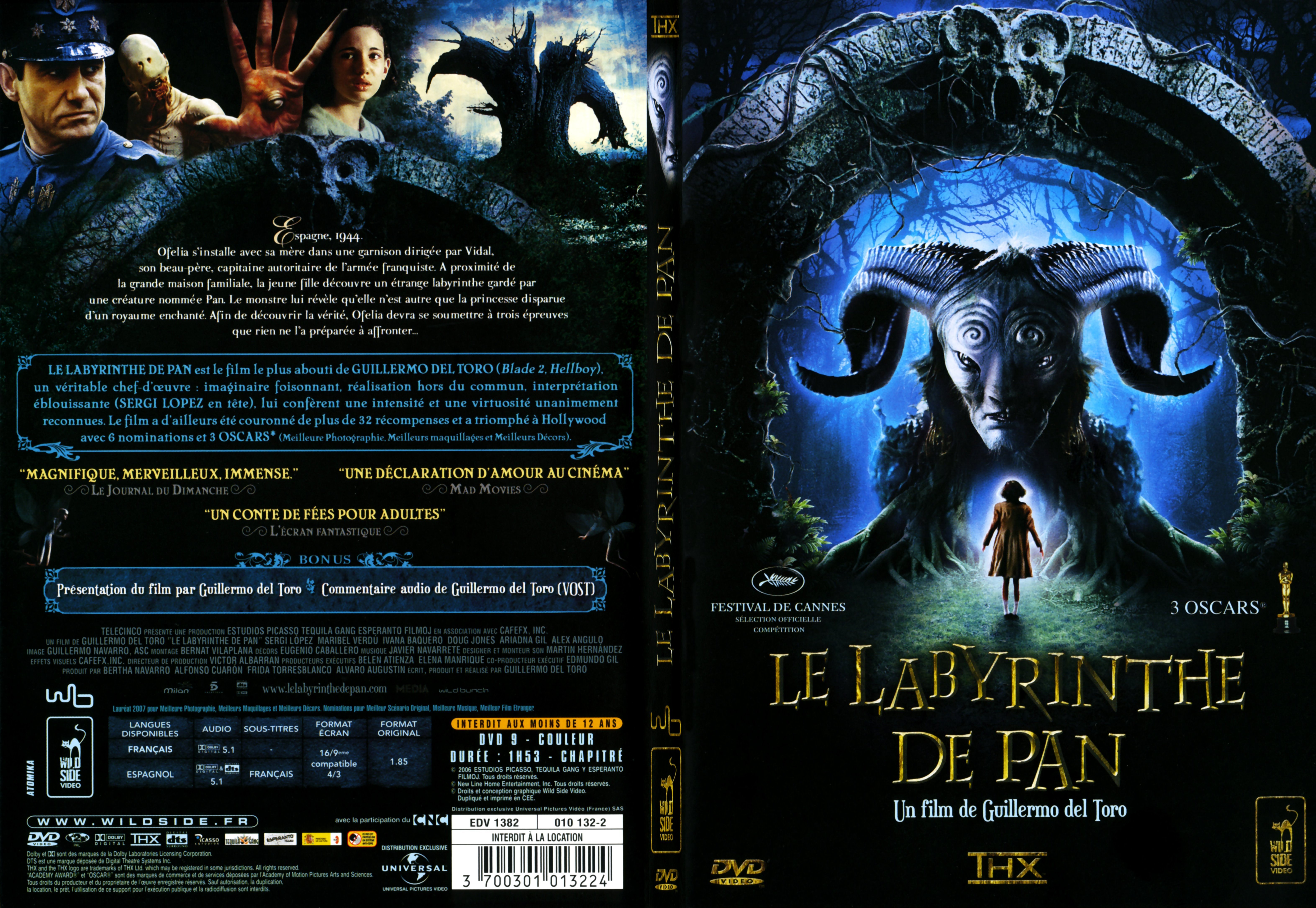 Jaquette DVD Le labyrinthe de pan - SLIM