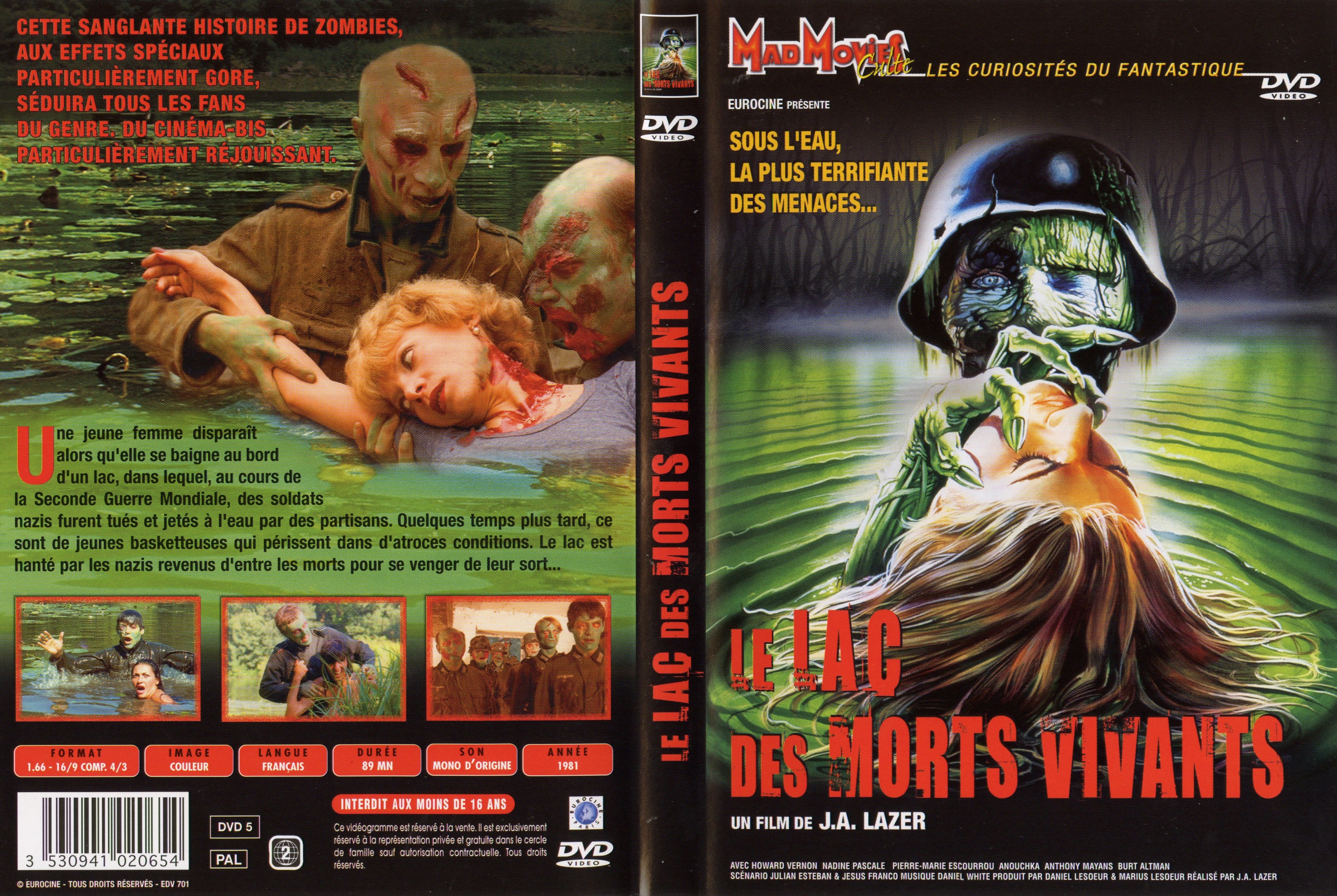 Jaquette DVD Le lac des morts vivants