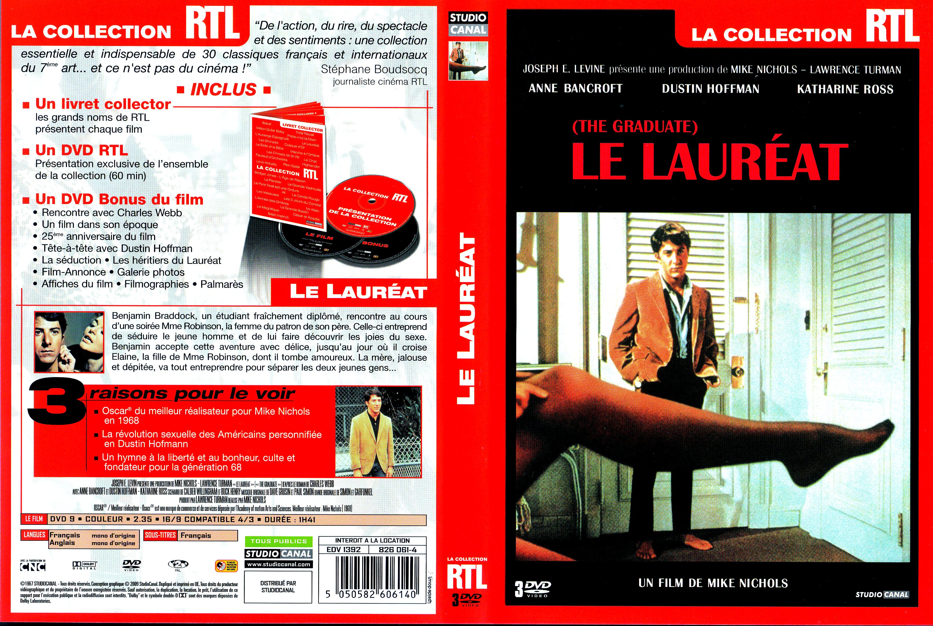Jaquette DVD Le laurat v3