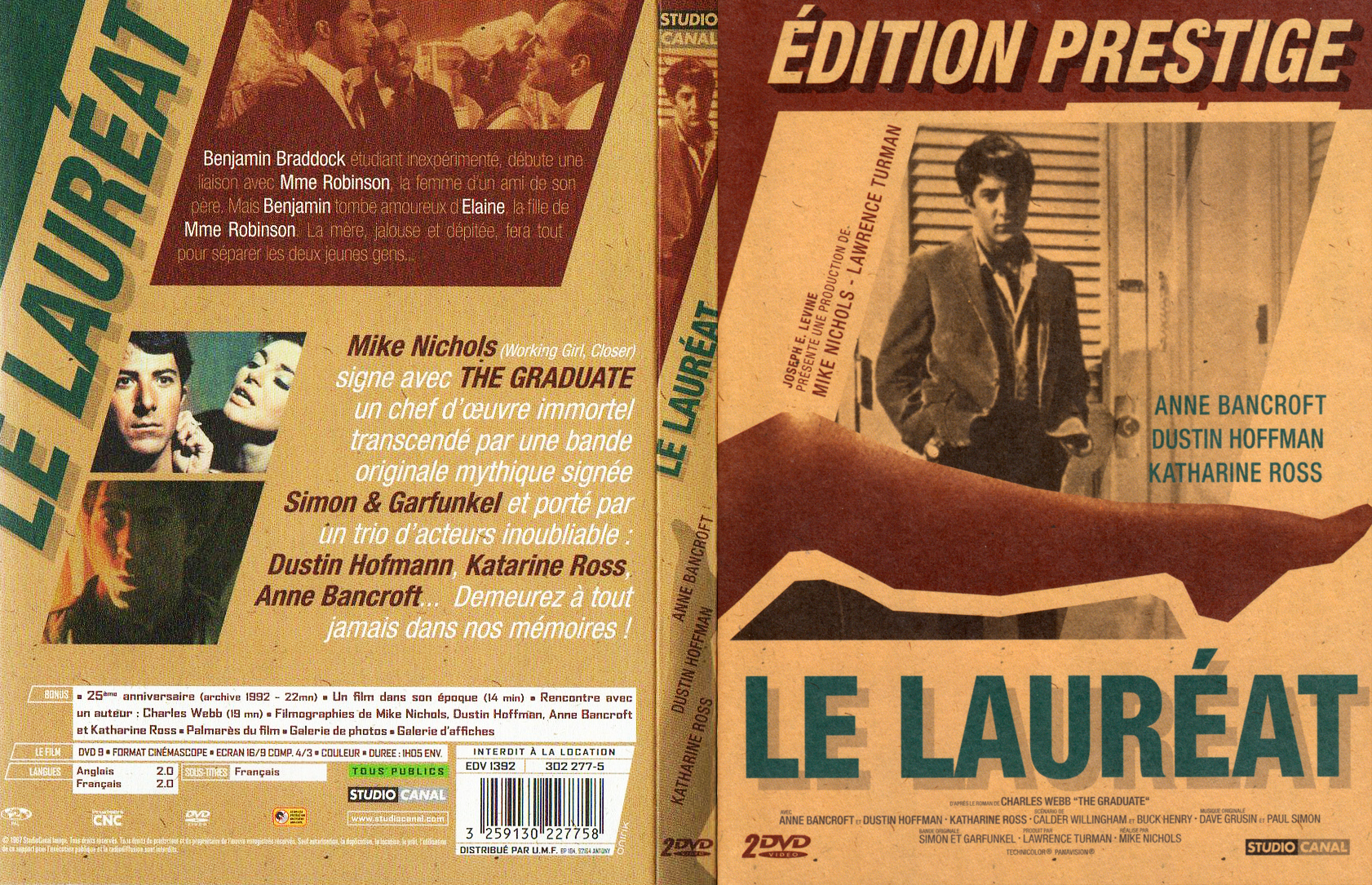 Jaquette DVD Le laurat v4