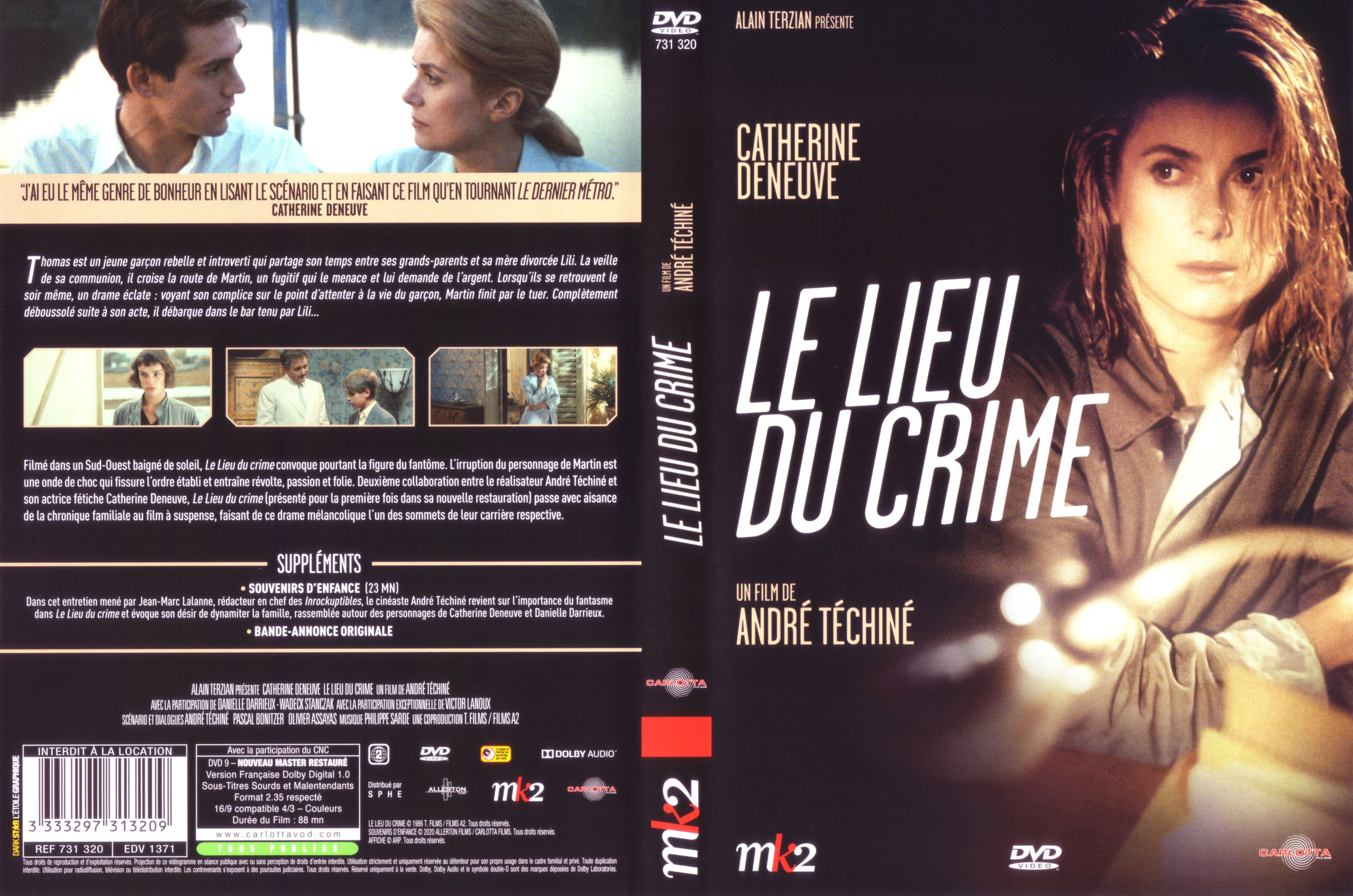 Jaquette DVD Le lieu du crime