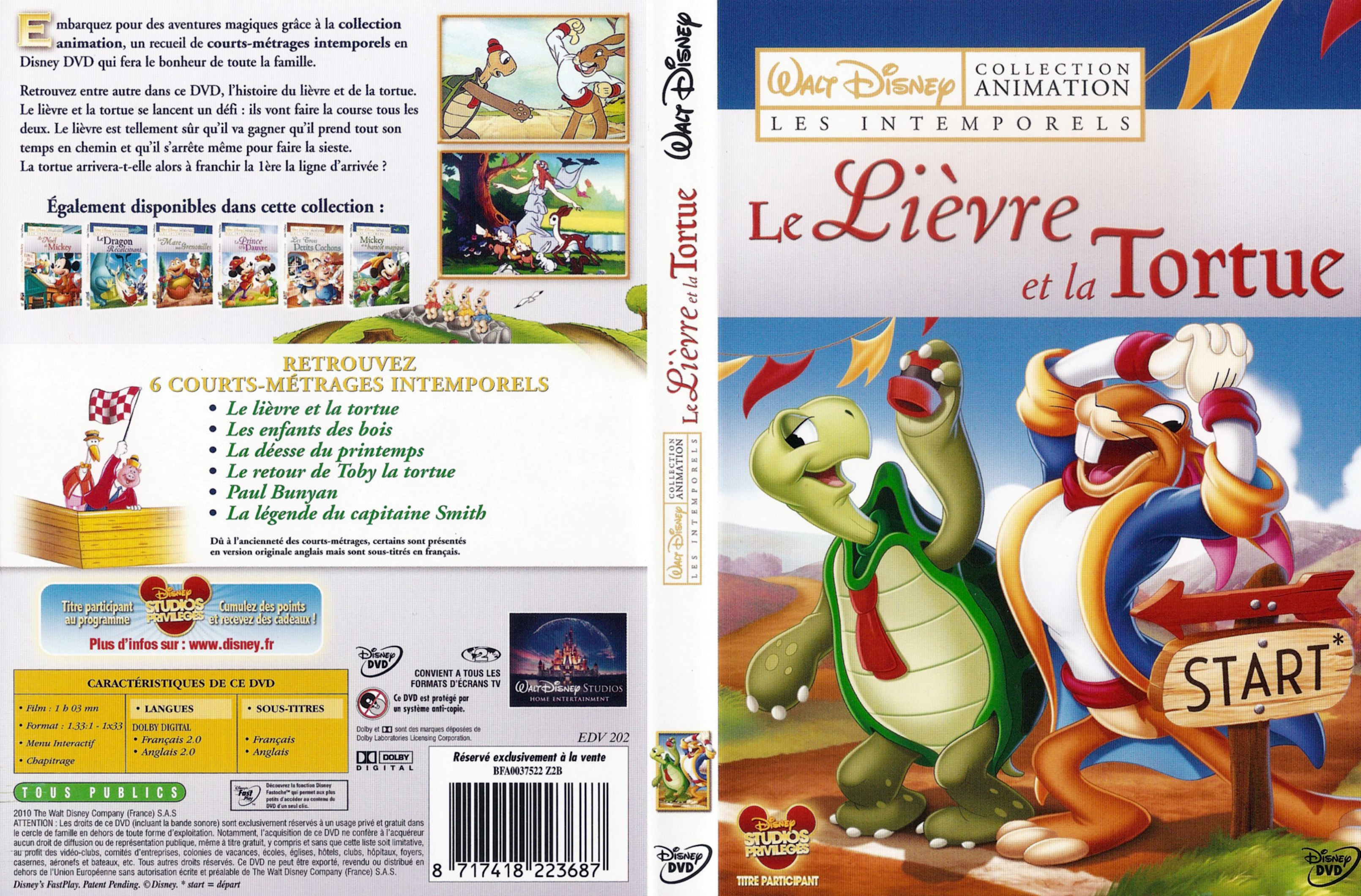 Jaquette DVD Le livre et la tortue