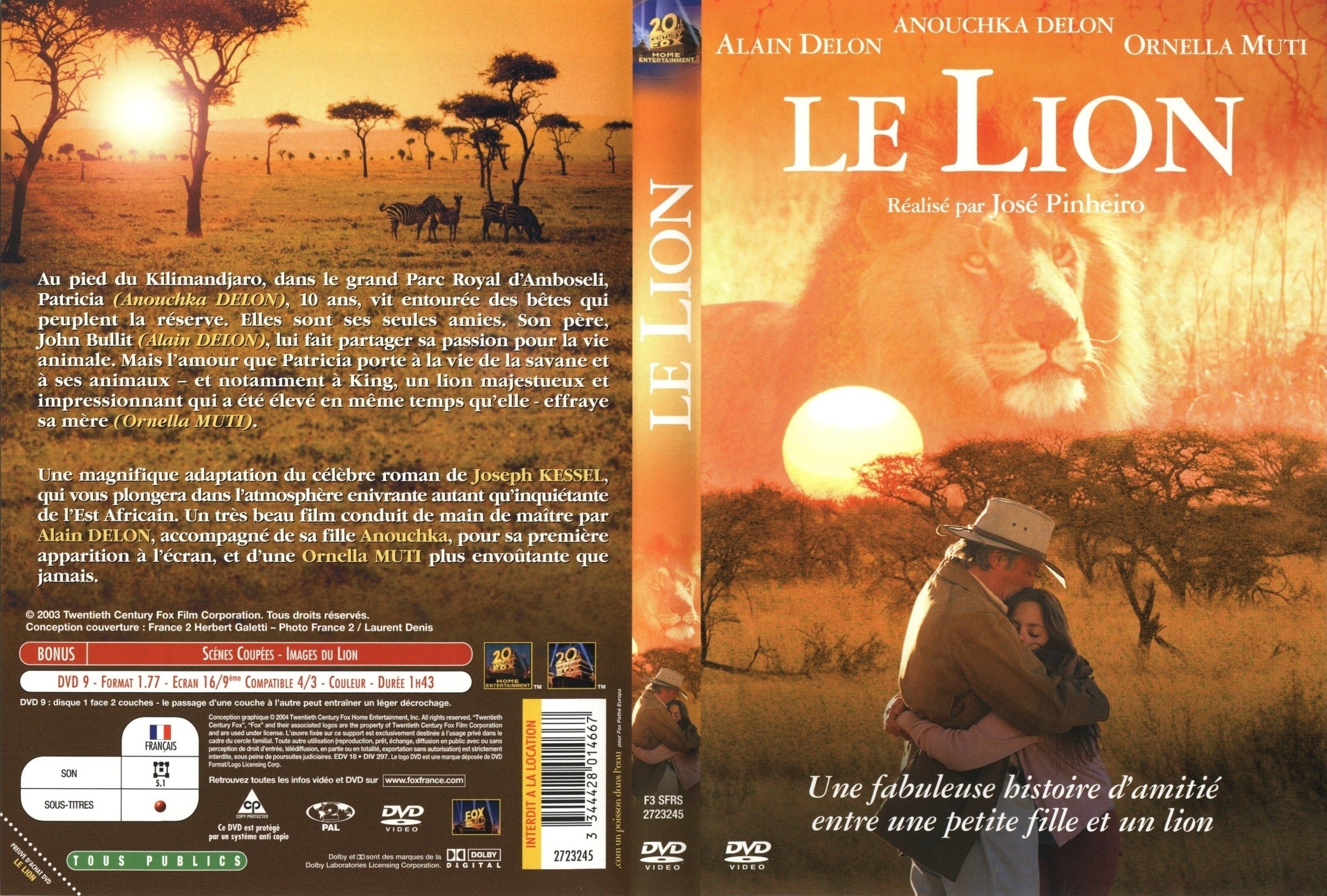 Jaquette DVD Le lion