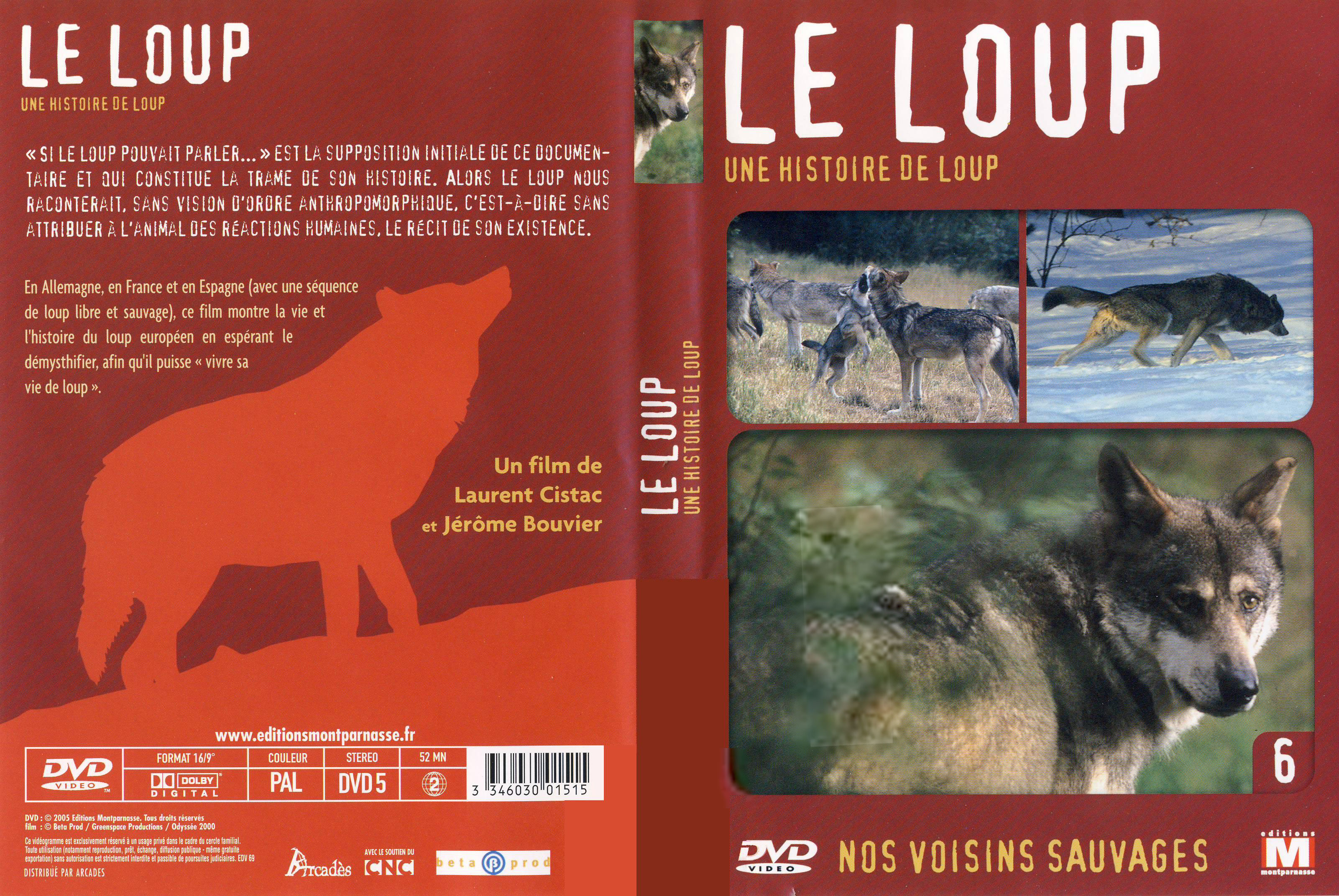 Jaquette DVD Le loup Une histoire de loup