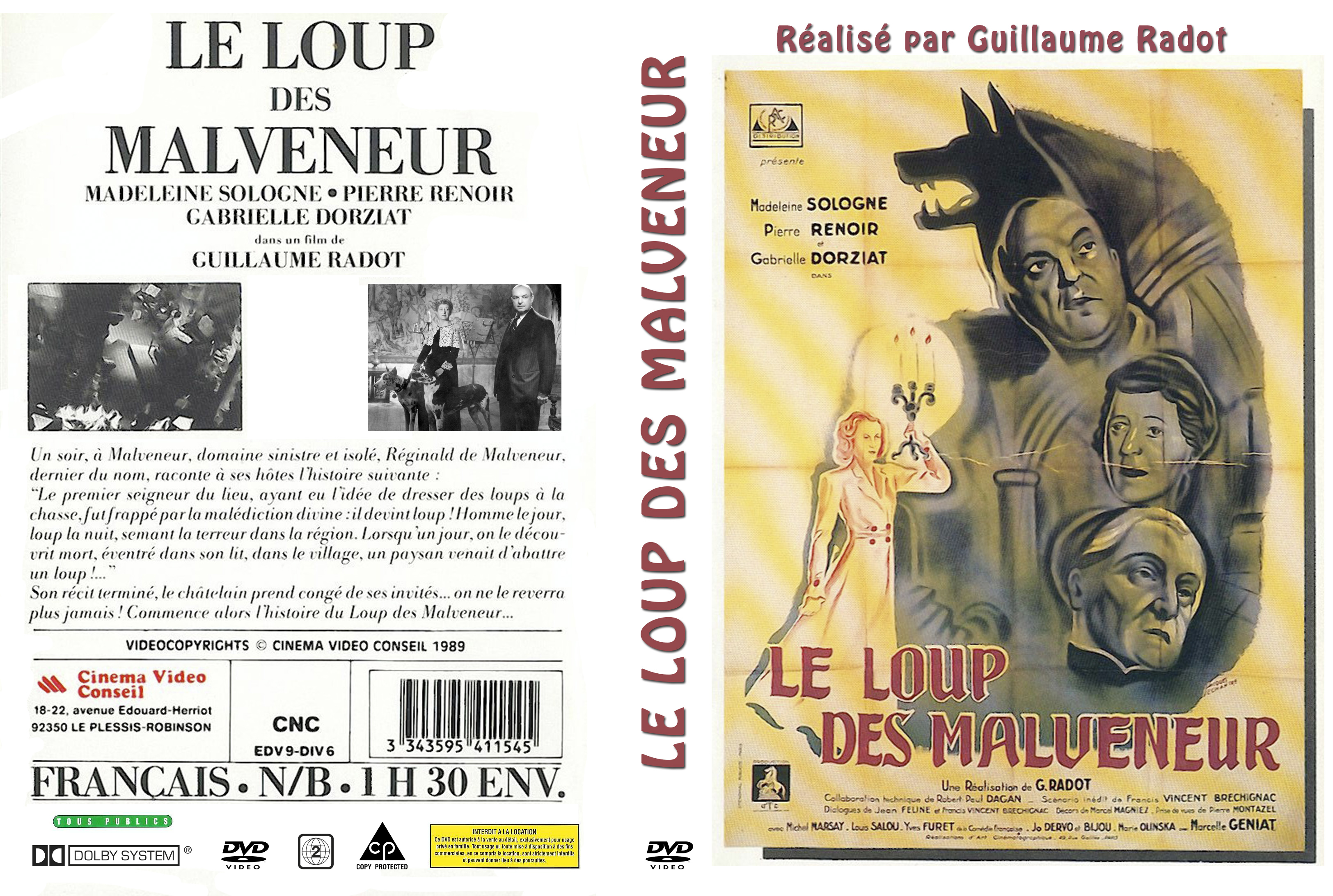 Jaquette DVD Le loup des Malveneur custom