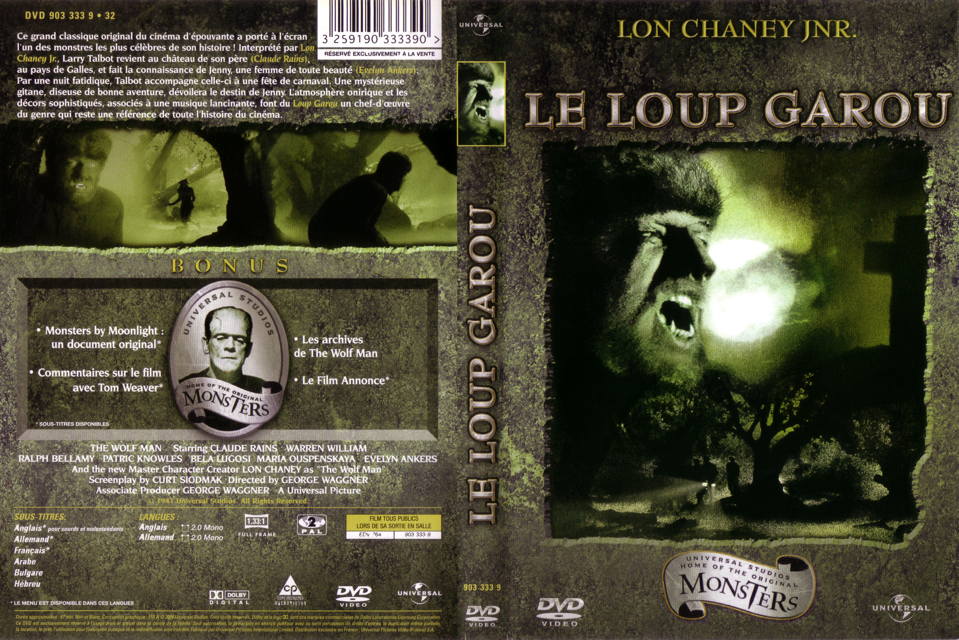 Jaquette DVD Le loup garou
