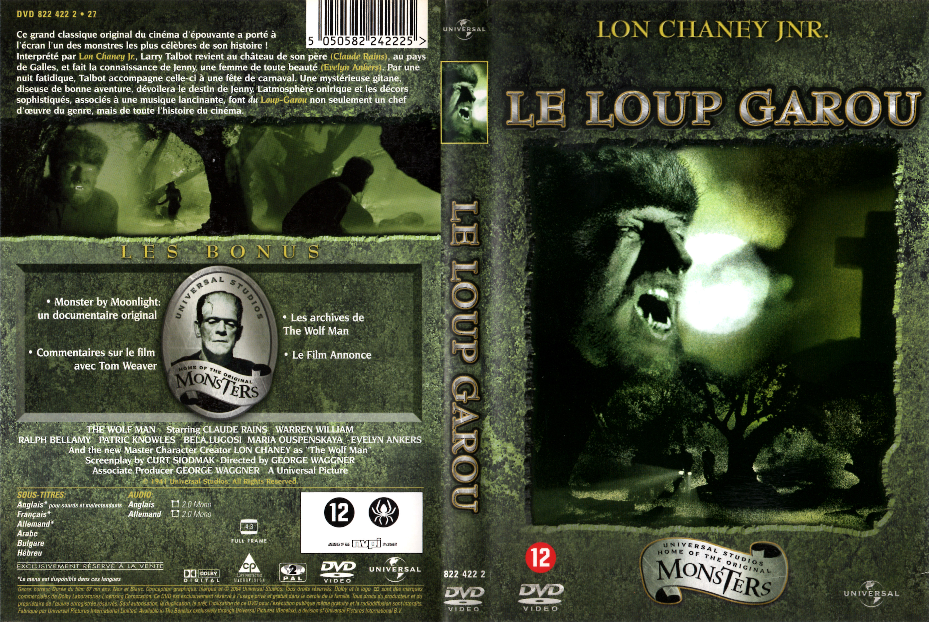 Jaquette DVD Le loup-garou (1941)