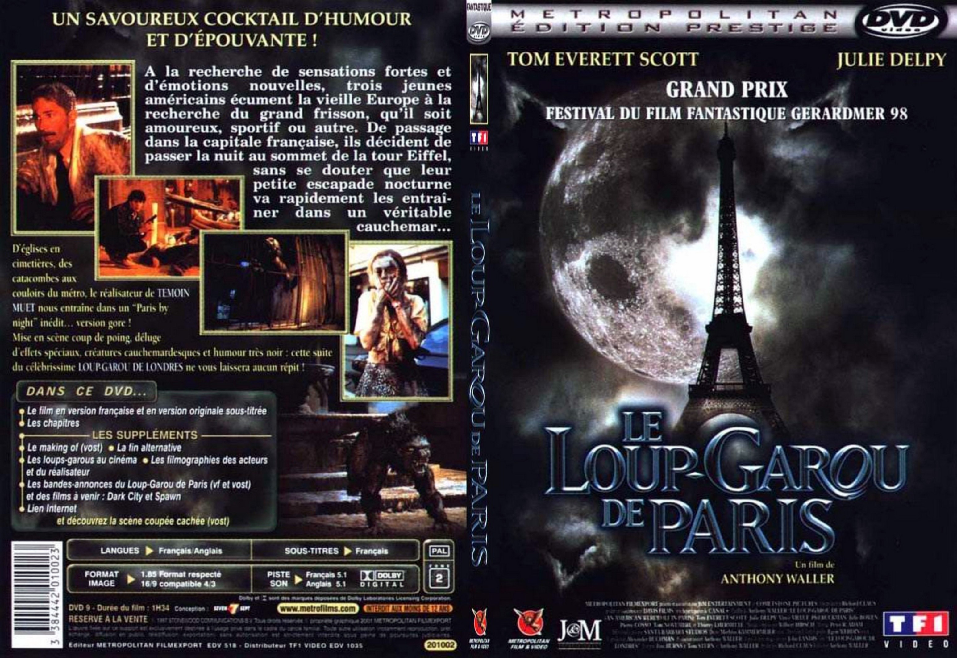Jaquette DVD Le loup-garou de Paris - SLIM