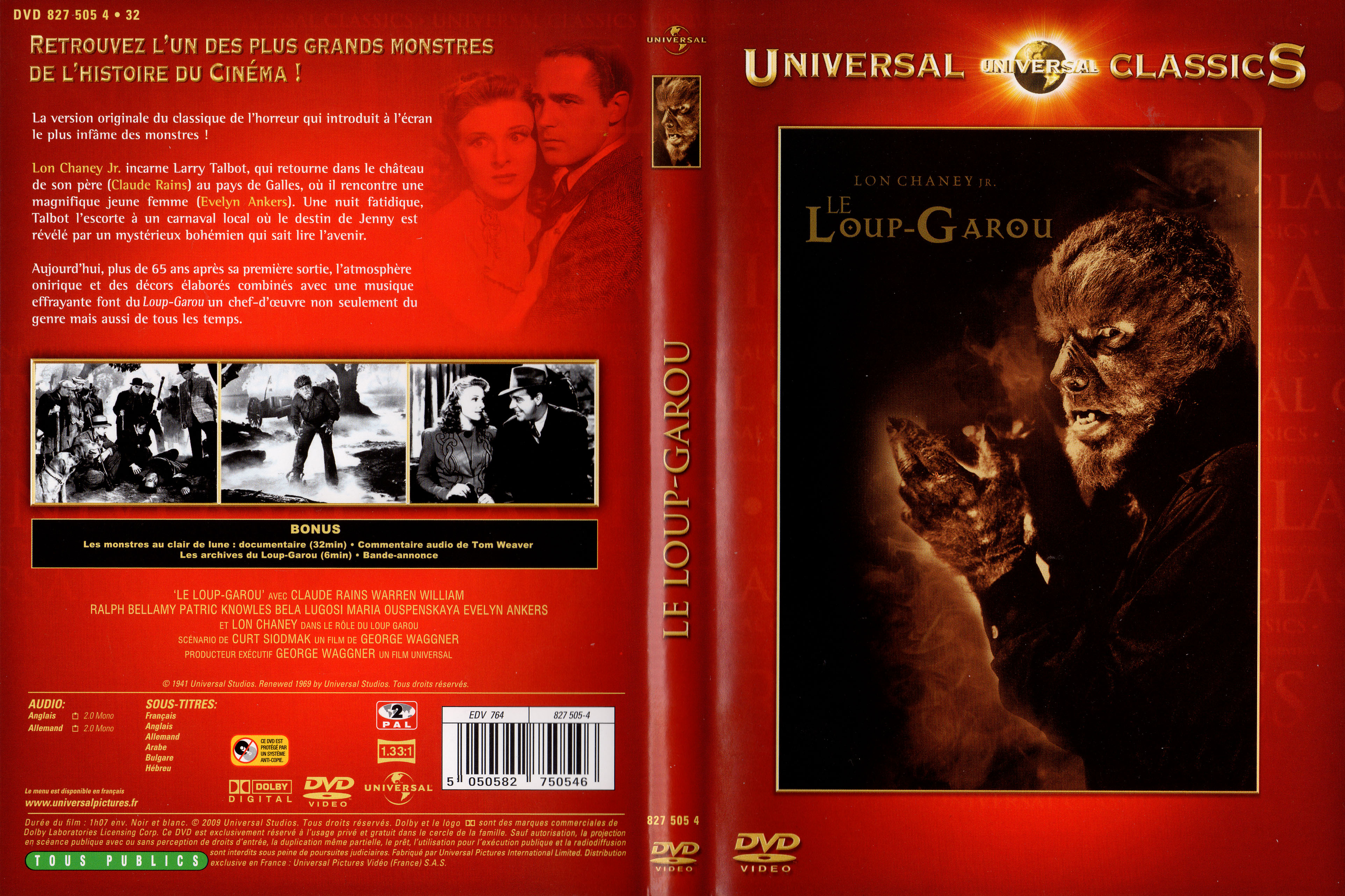 Jaquette DVD Le loup-garou v2