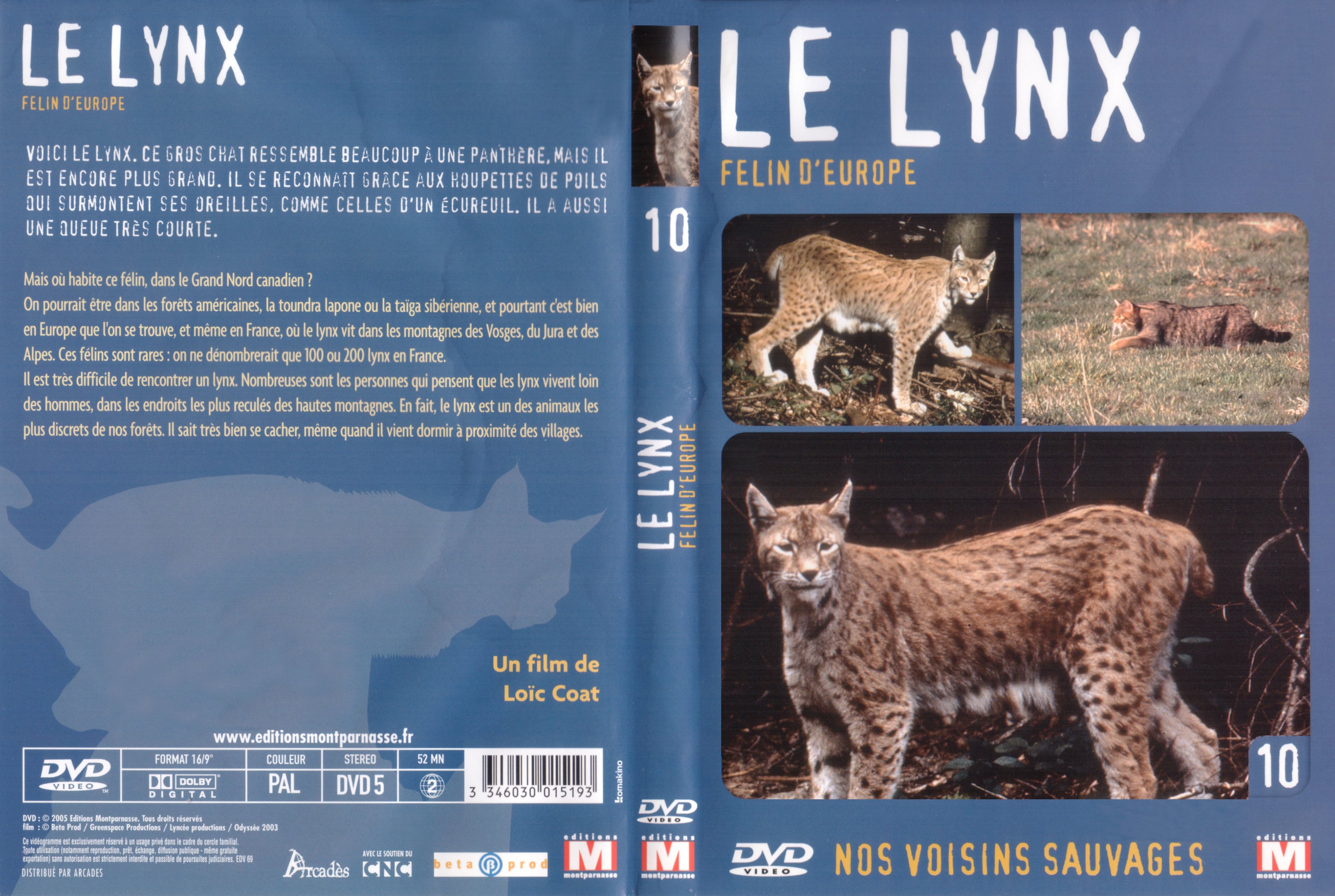 Jaquette DVD Le lynx