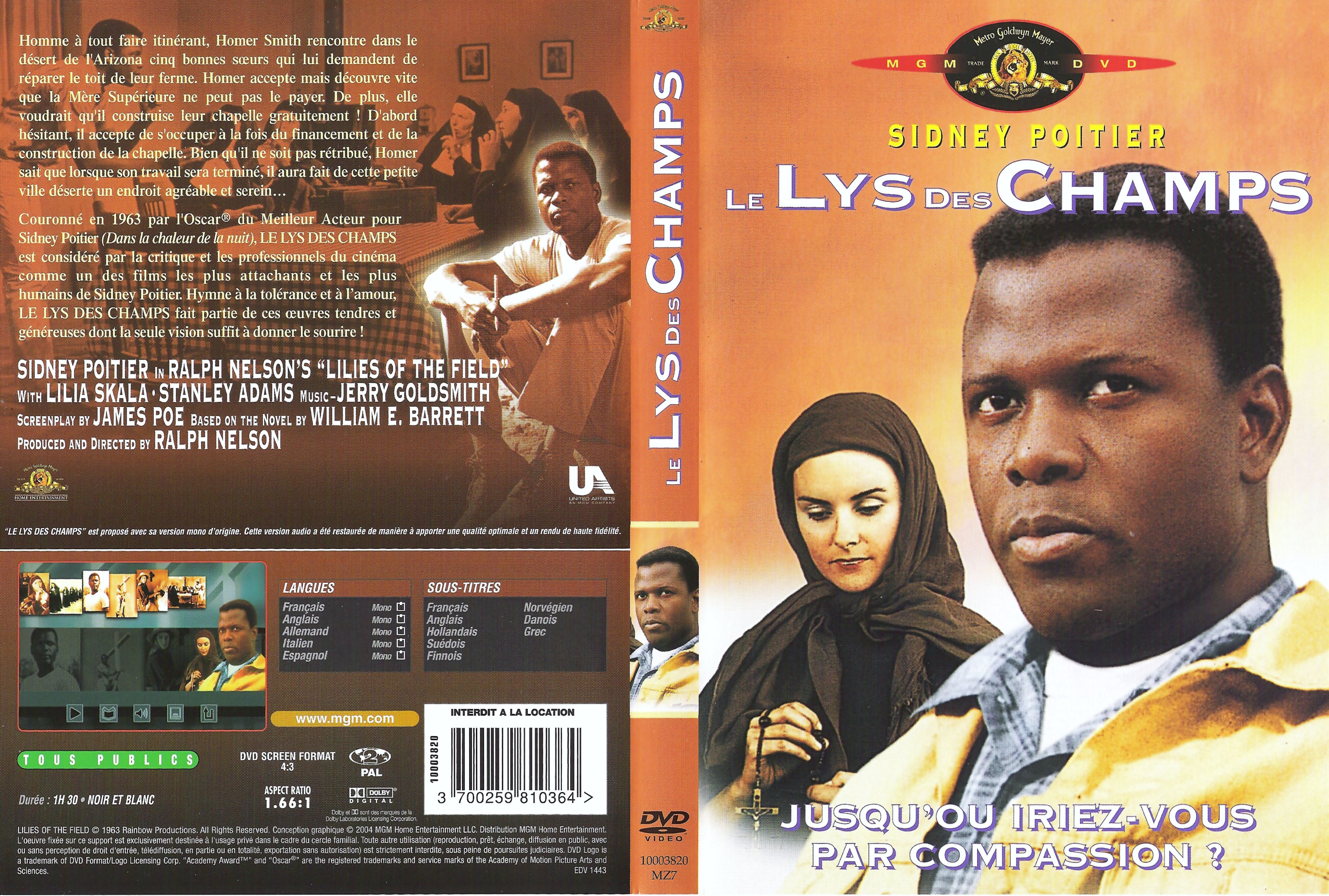 Jaquette DVD Le lys des champs