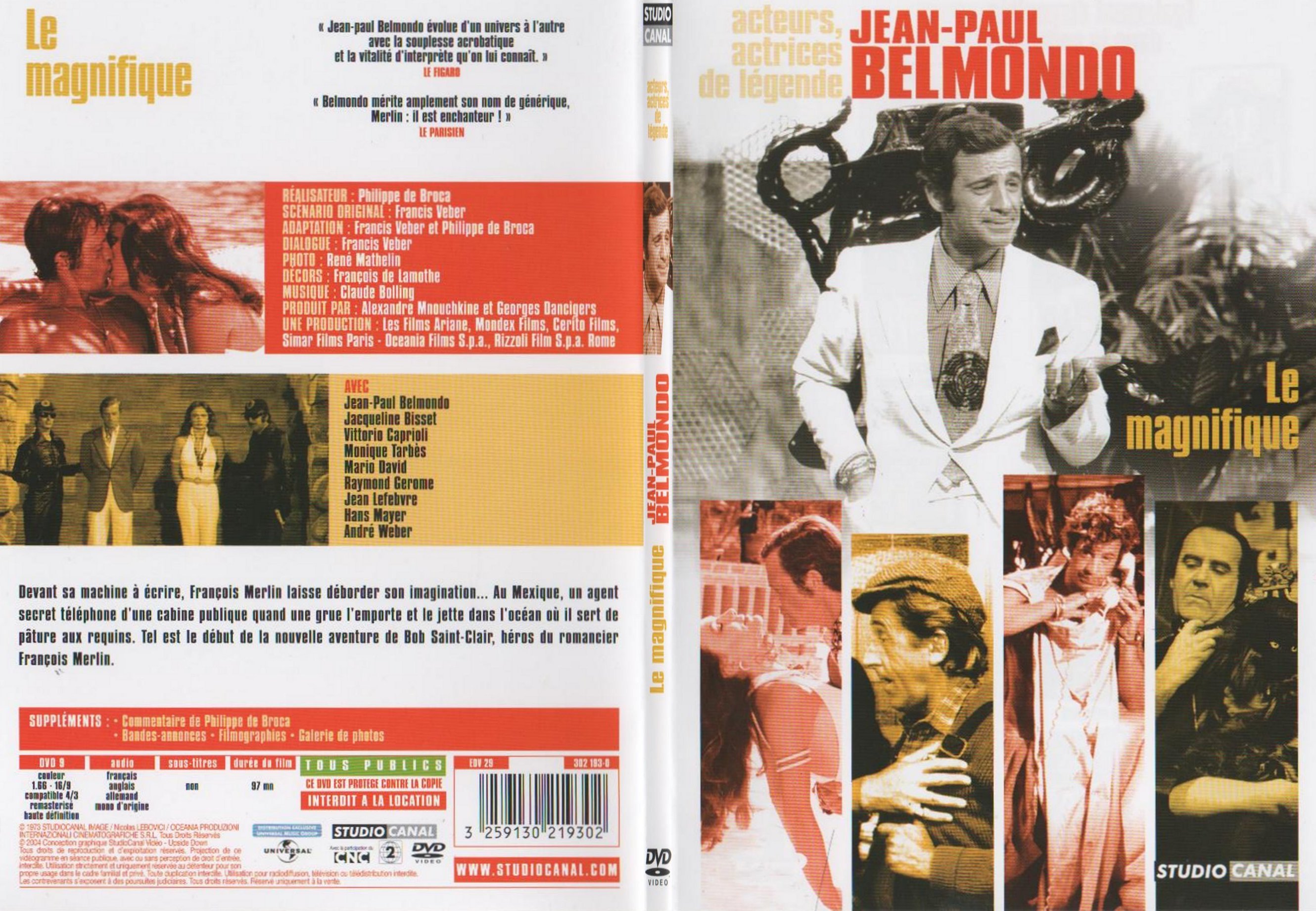 Jaquette DVD Le magnifique (Belmondo) - SLIM