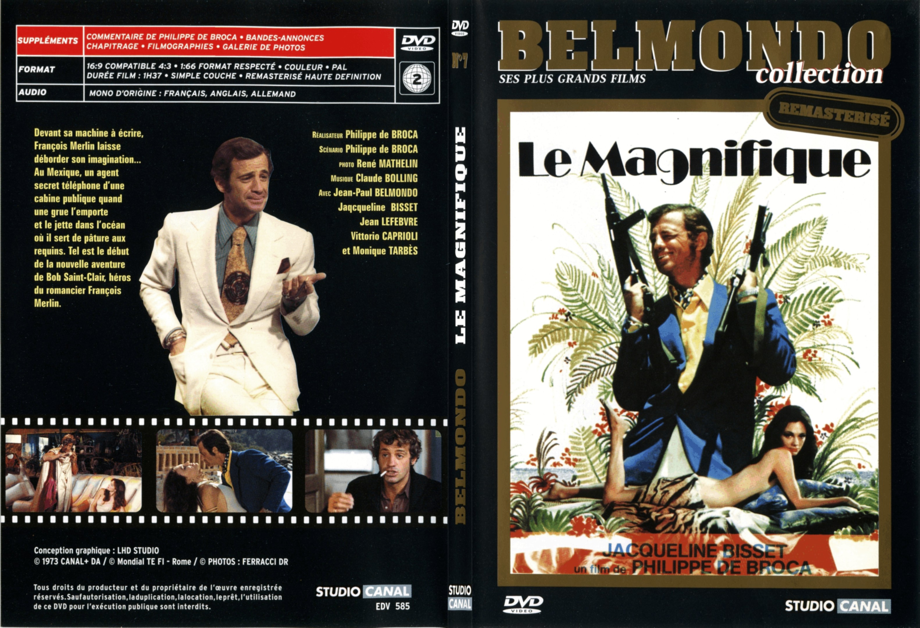 Jaquette DVD Le magnifique (Belmondo) - SLIM v2