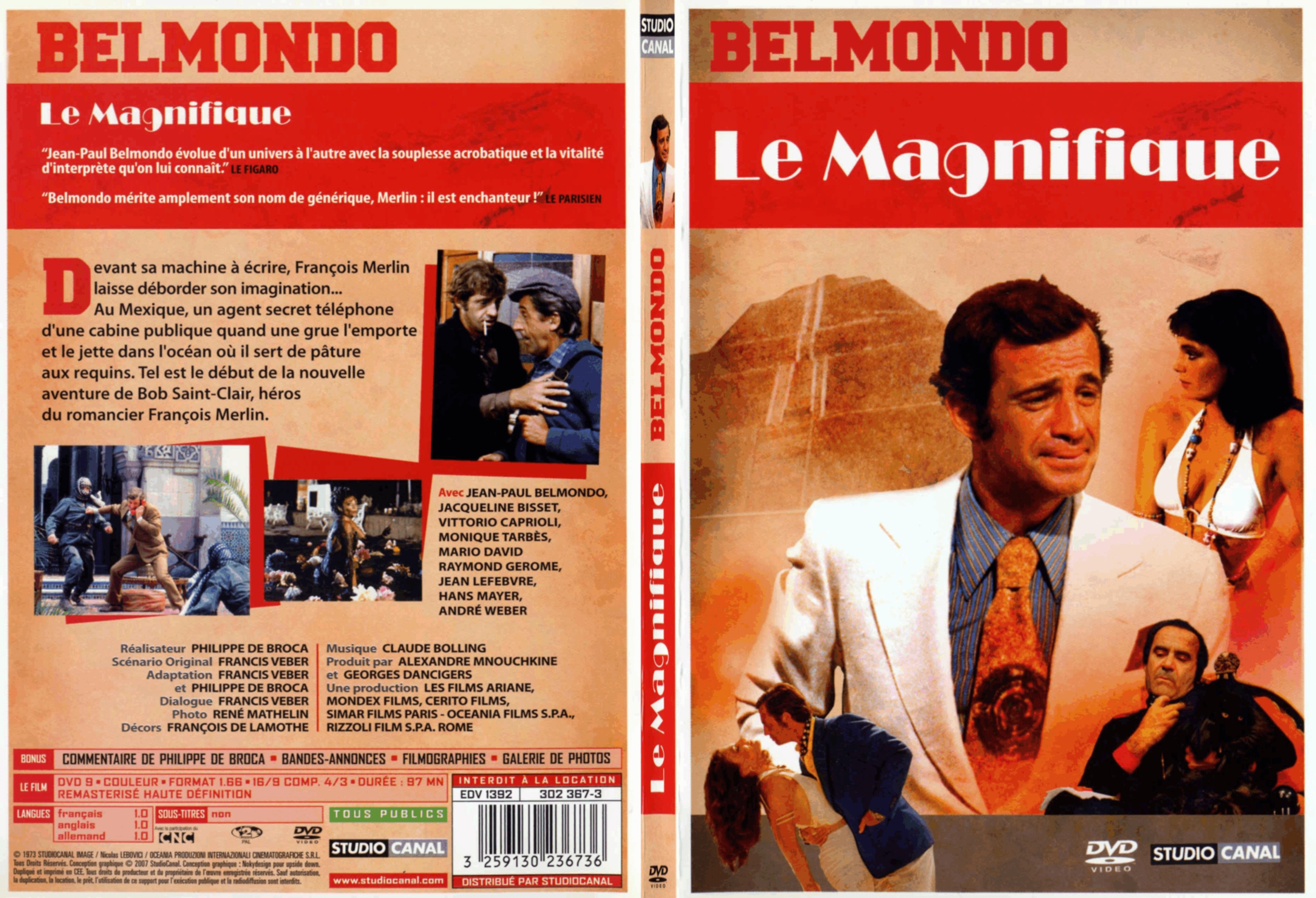 Jaquette DVD Le magnifique (Belmondo) - SLIM v3