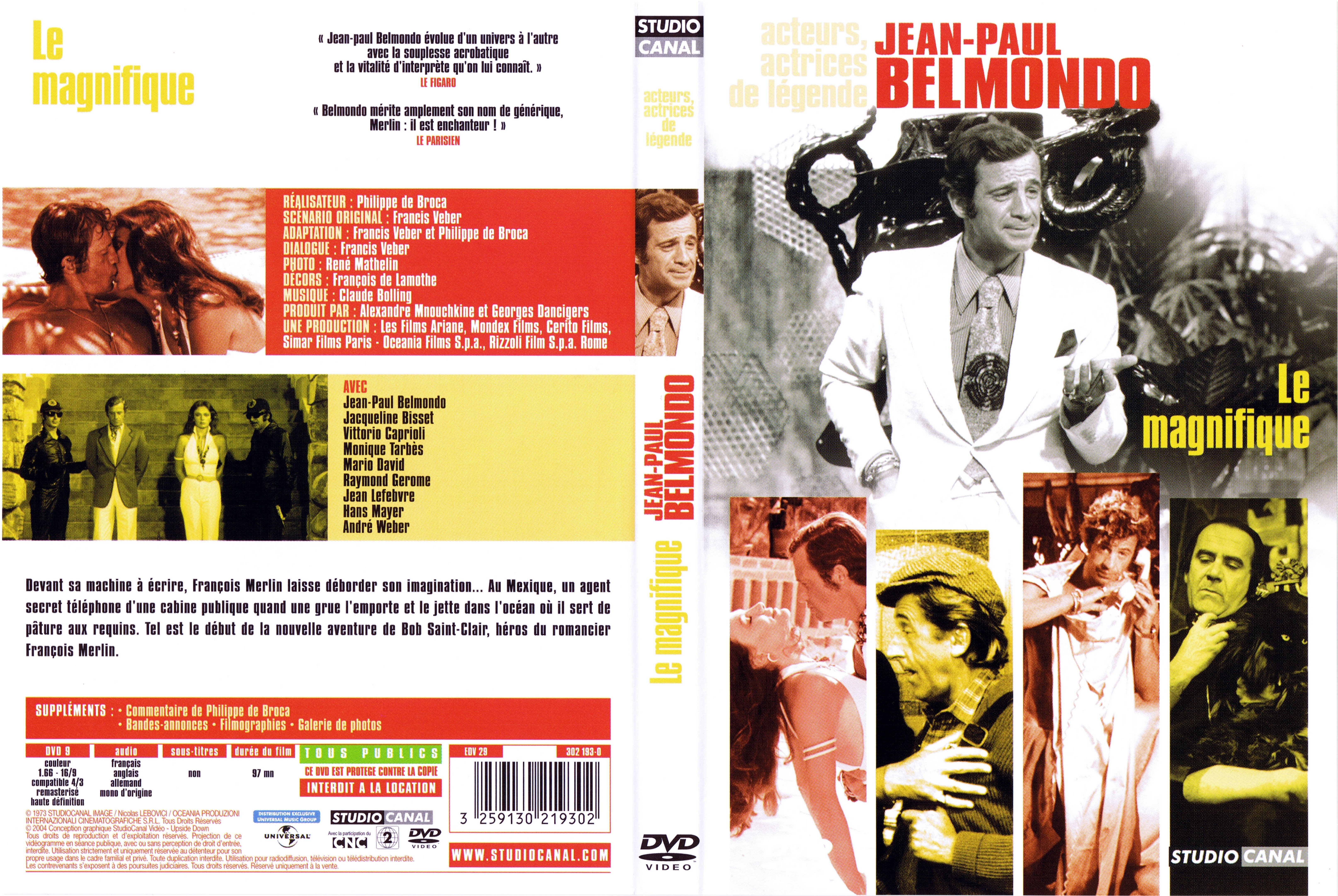 Jaquette DVD Le magnifique (Belmondo) v2