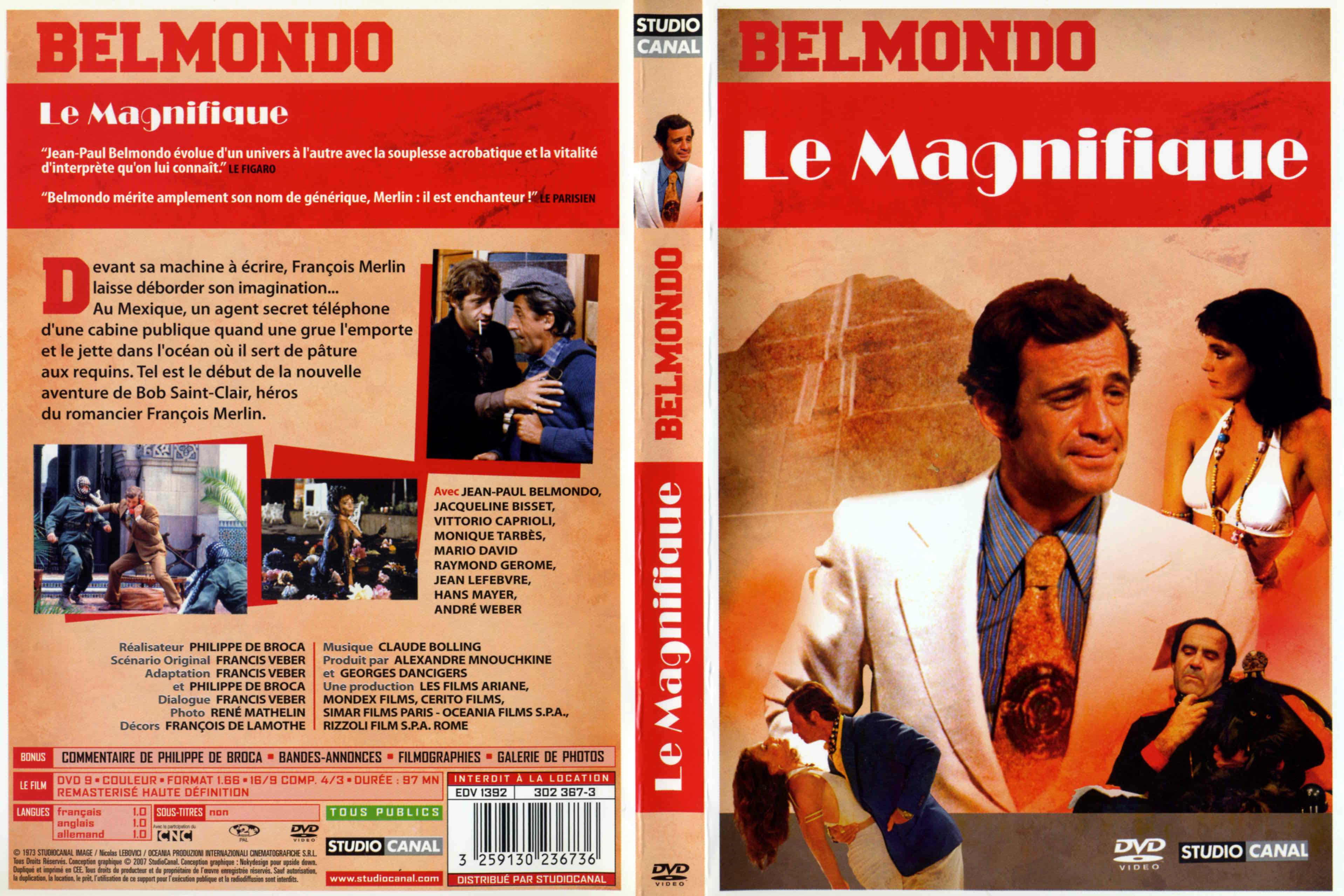 Jaquette DVD Le magnifique (Belmondo) v3